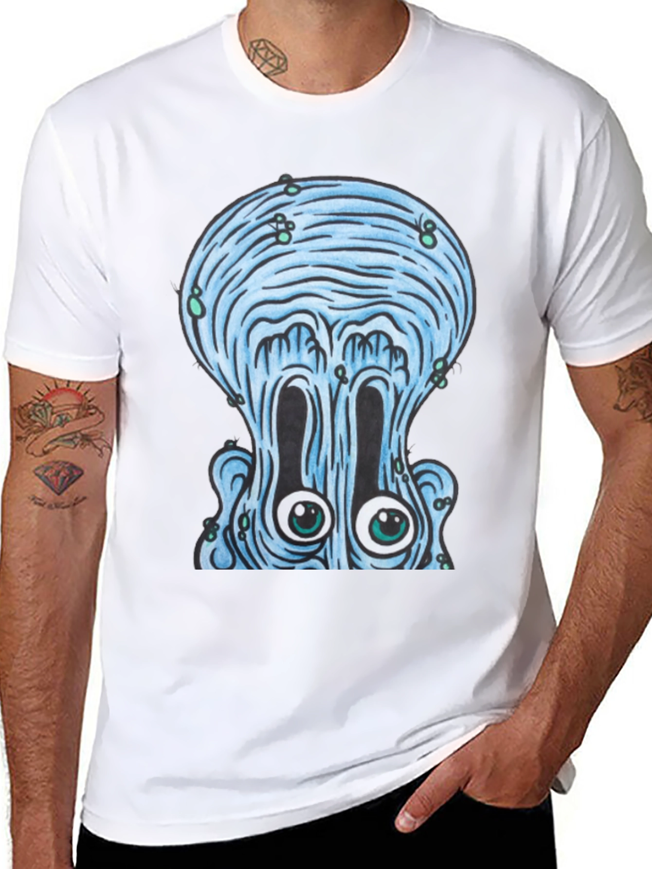 Squidward T-Shirt - Bold Cartoon Graphic Tee
