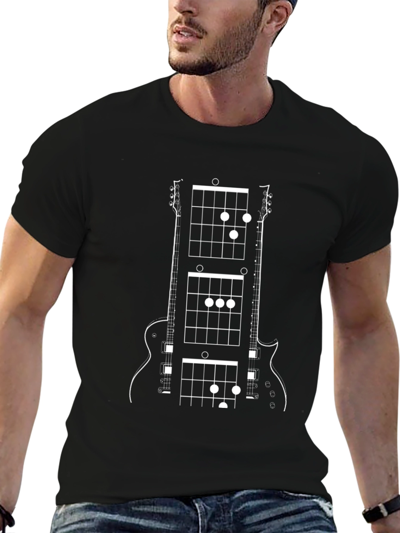Guitar Chord T-Shirt - Musical Style Tee