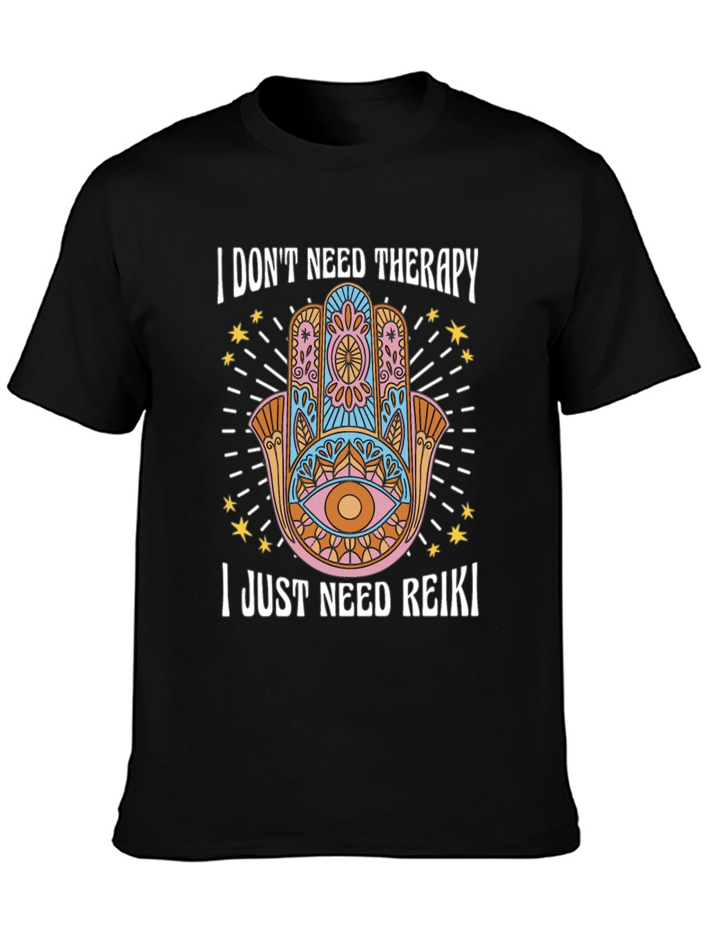 Reiki Therapy Graphic T-Shirt - Spiritual Wellness Tee