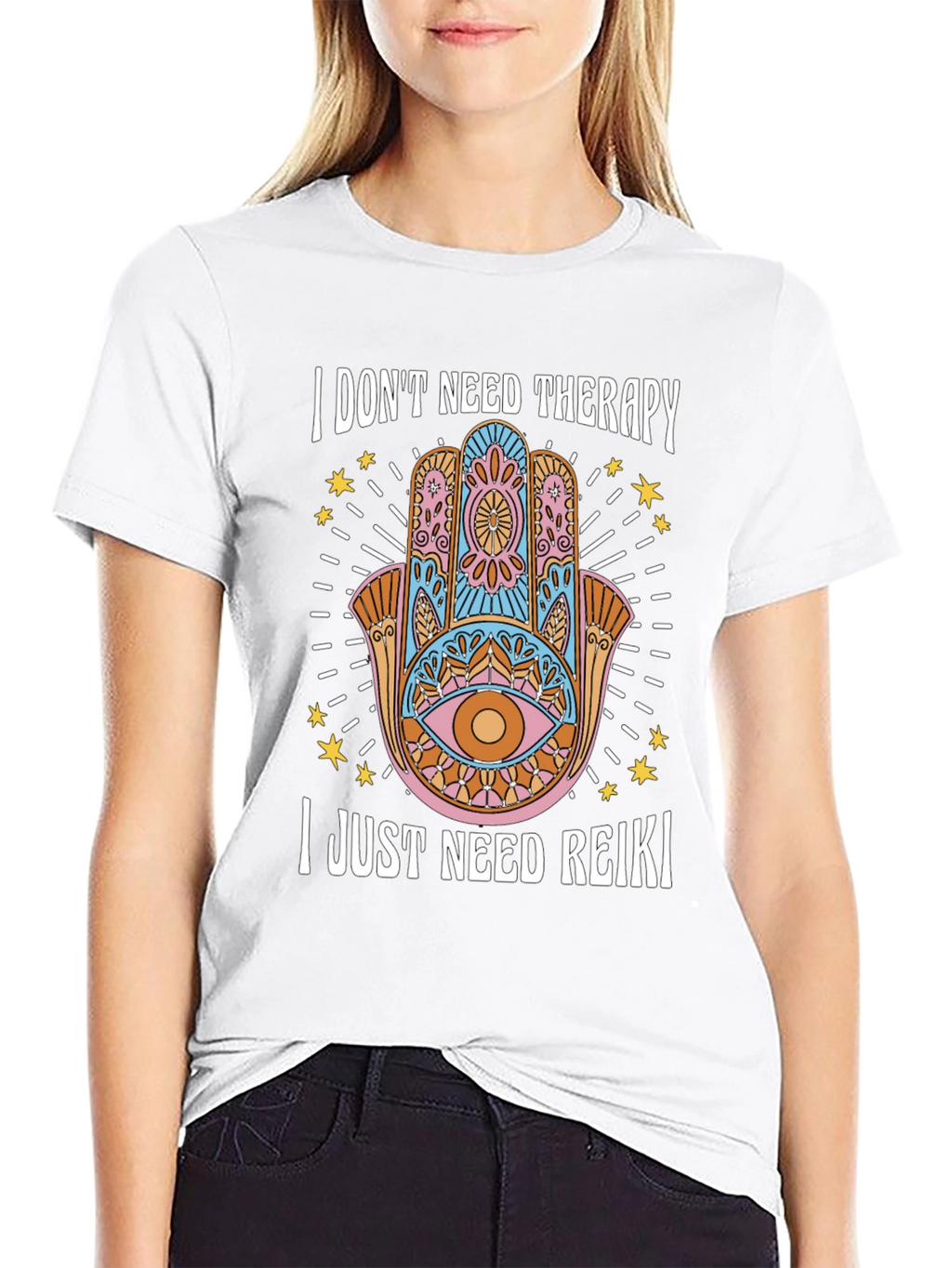 Reiki Therapy Graphic T-Shirt - Spiritual Wellness Tee