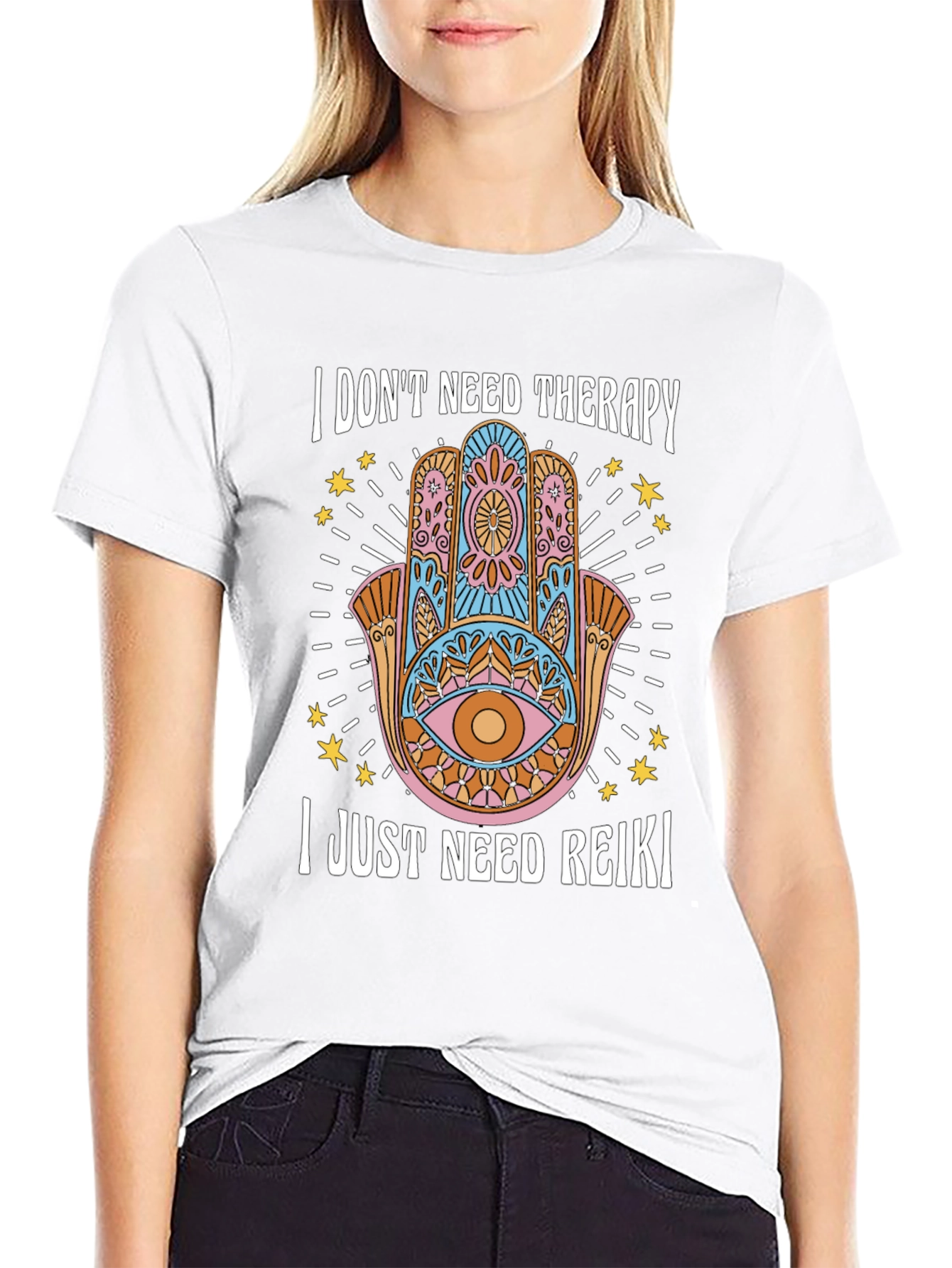 Reiki Therapy Graphic T-Shirt - Spiritual Wellness Tee