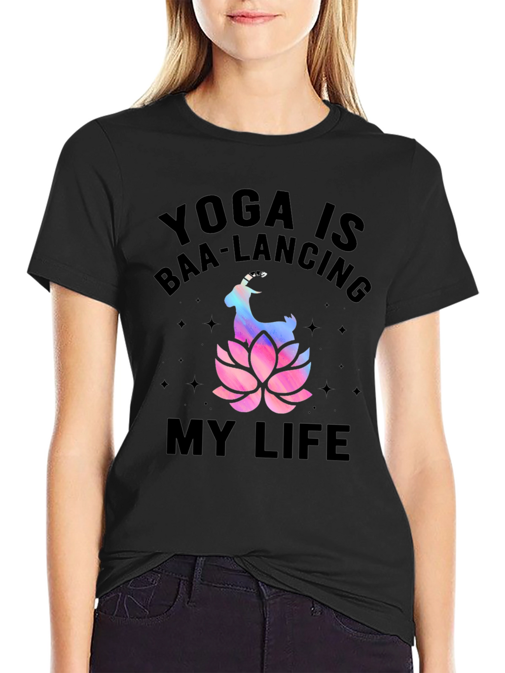 Yoga Baa-lancing Life Graphic Tee