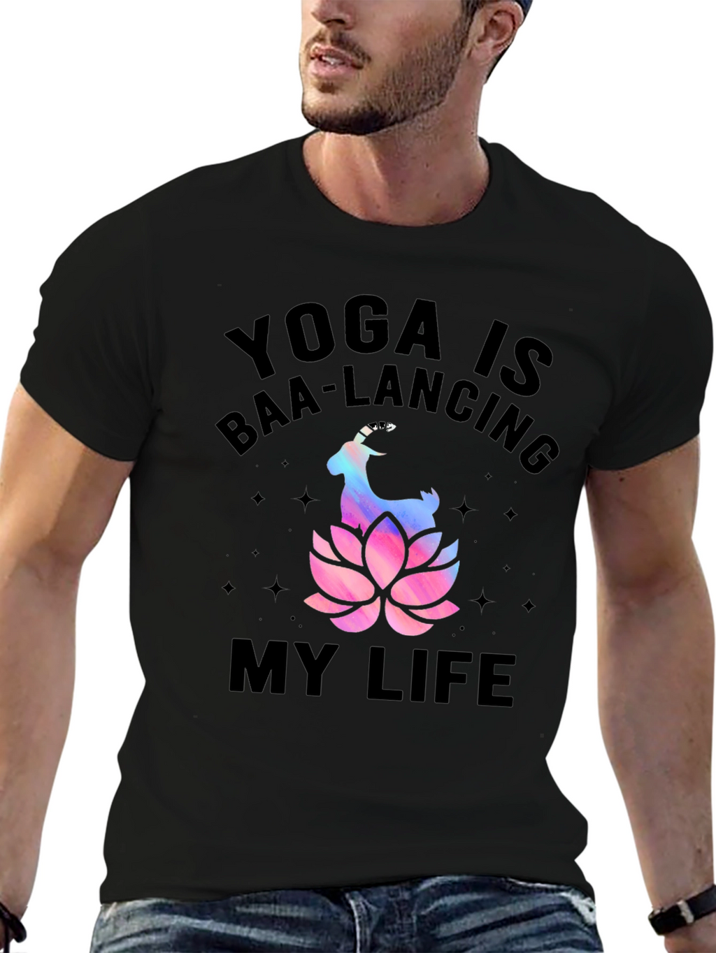 Yoga Baa-lancing Life Graphic Tee