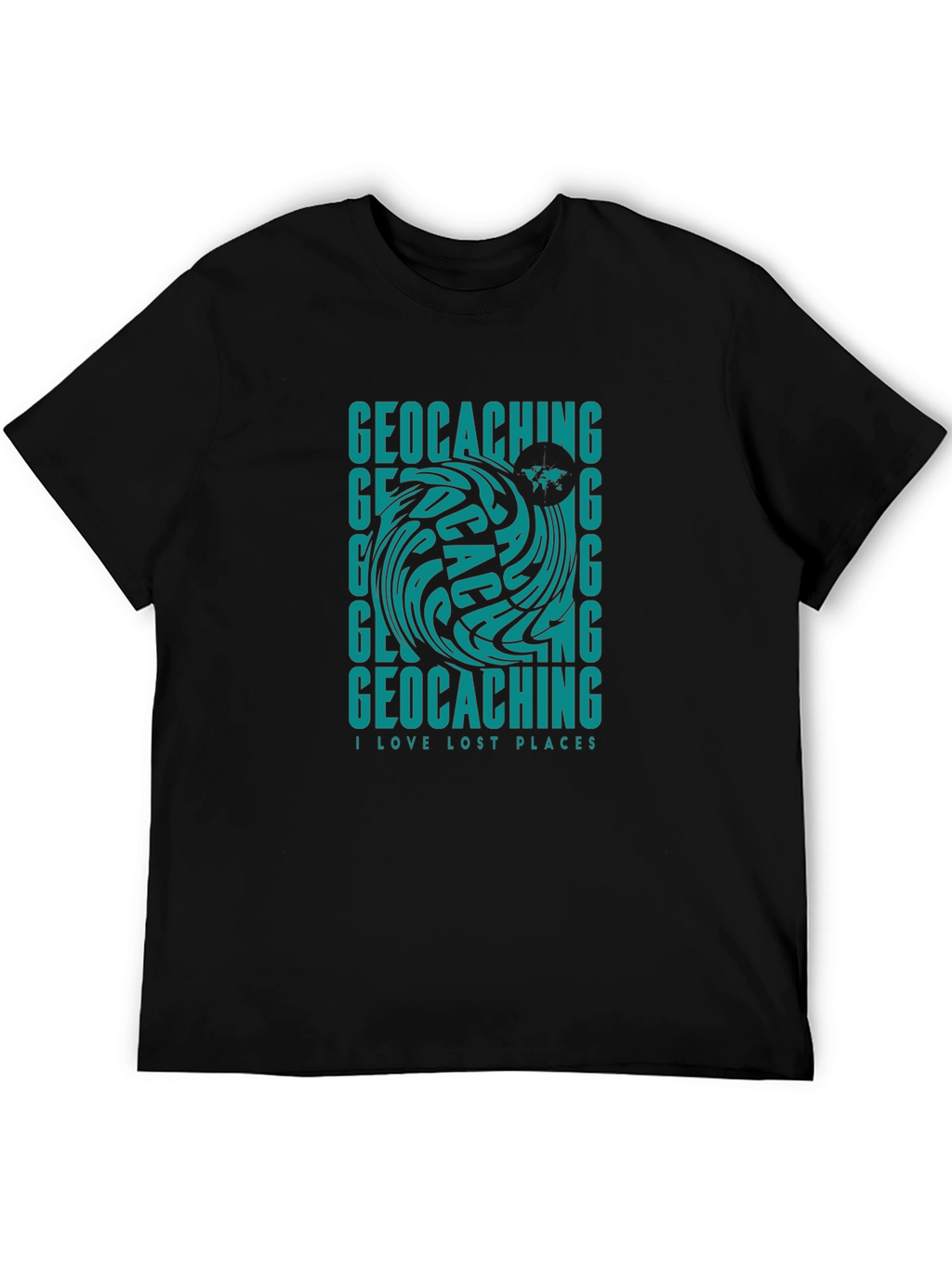 Geocaching T-Shirt - I Love Lost Places