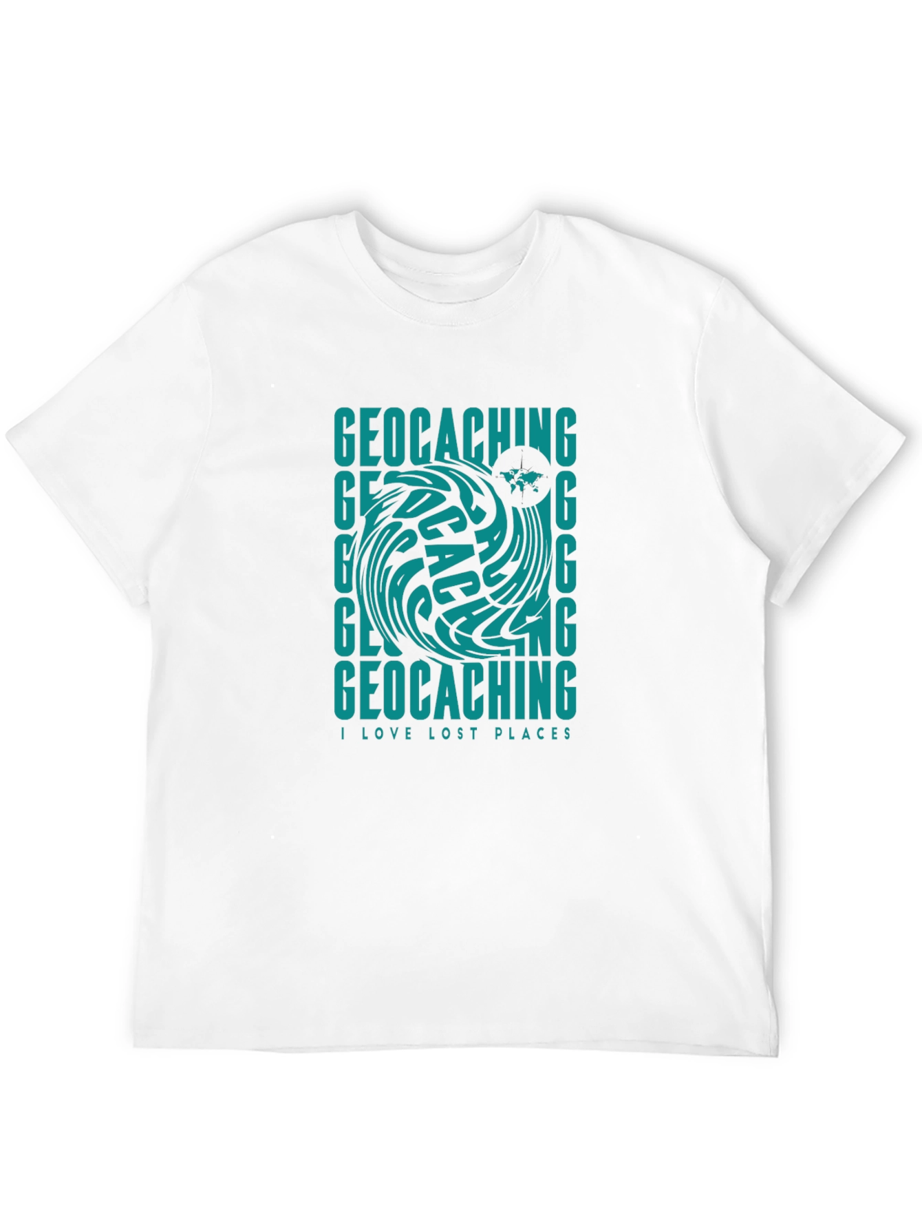 Geocaching T-Shirt - I Love Lost Places