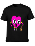 Heart Character Graphic Print Tee