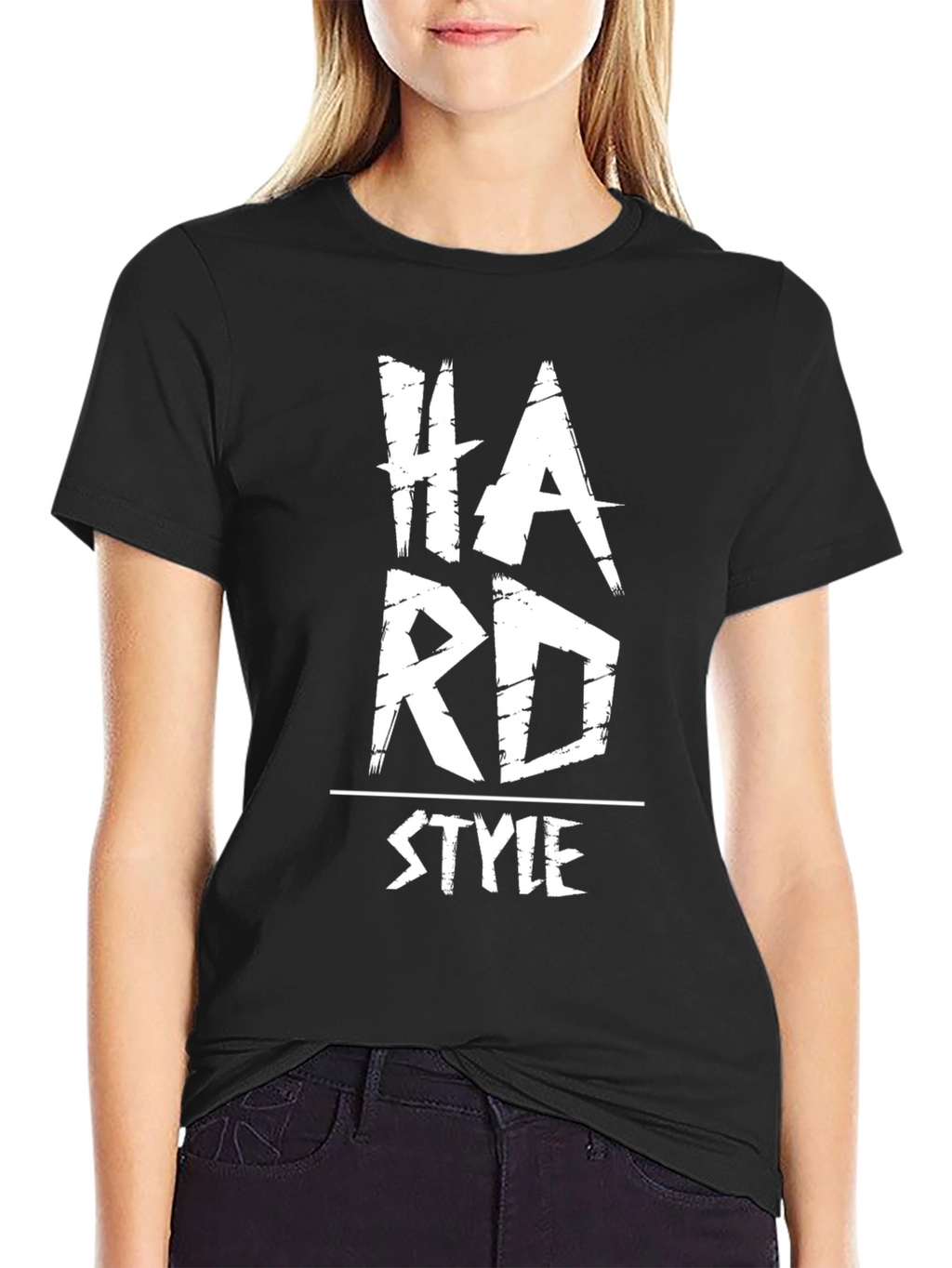 Hard Style Graphic Print T-Shirt - Black