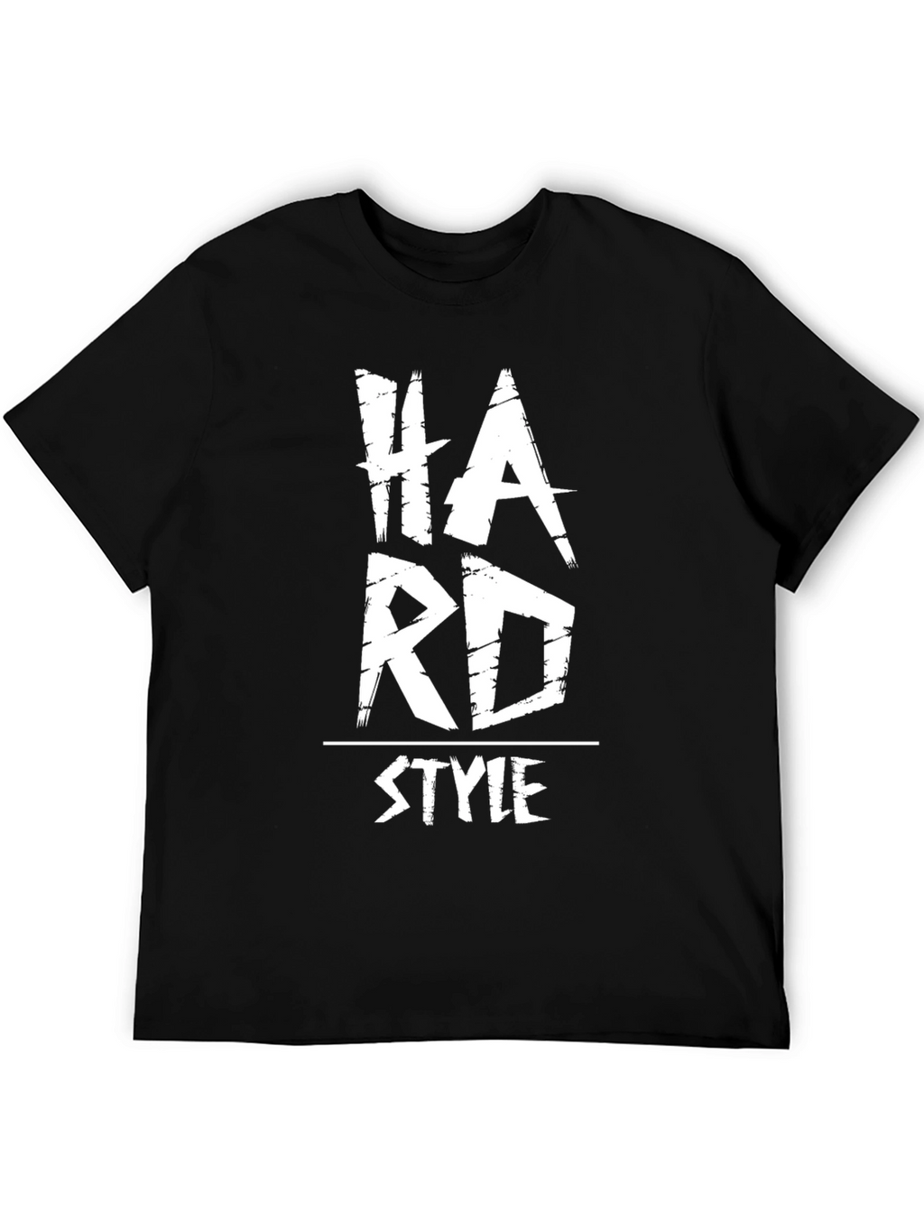 Hard Style Graphic Print T-Shirt - Black