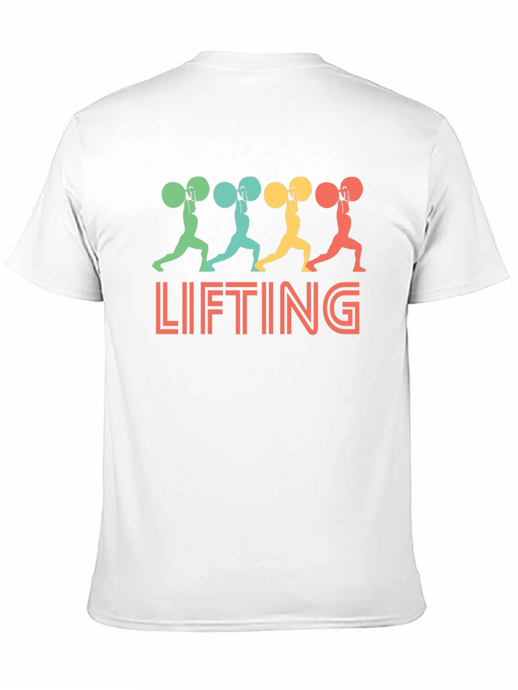 Weight Lifting Graphic Tee - Retro Style