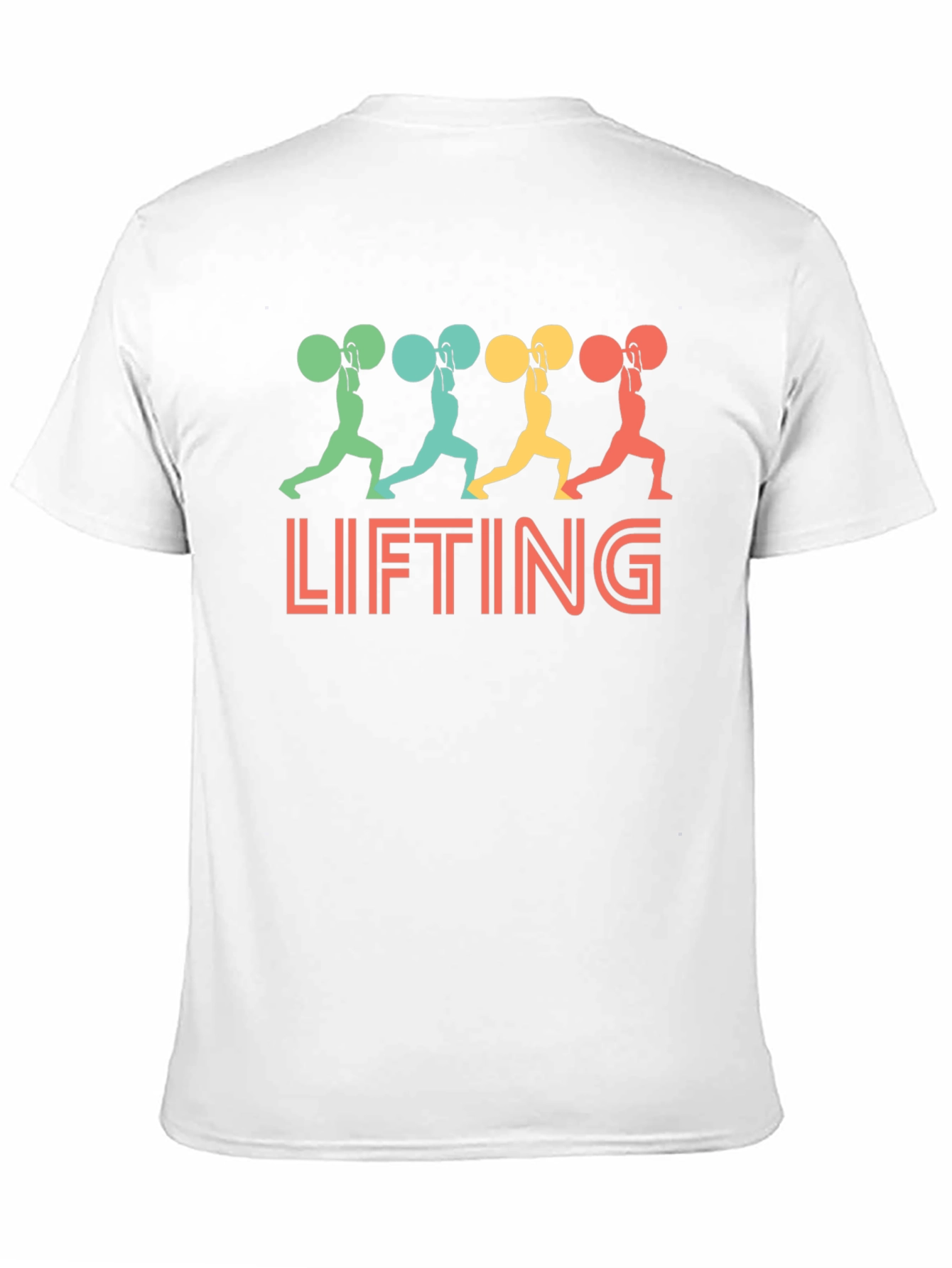 Weight Lifting Graphic Tee - Retro Style
