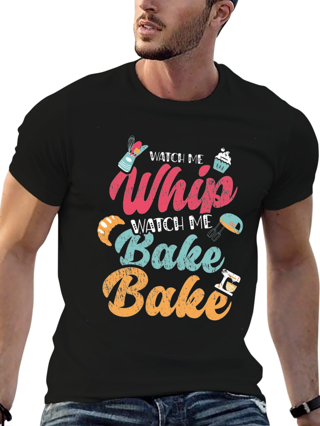 Watch Me Whip Bake T-Shirt - Bakers Delight!