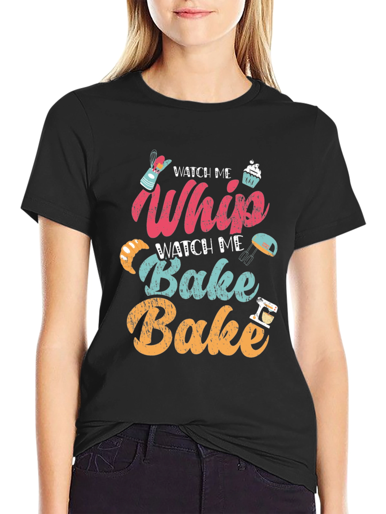 Watch Me Whip Bake T-Shirt - Bakers Delight!