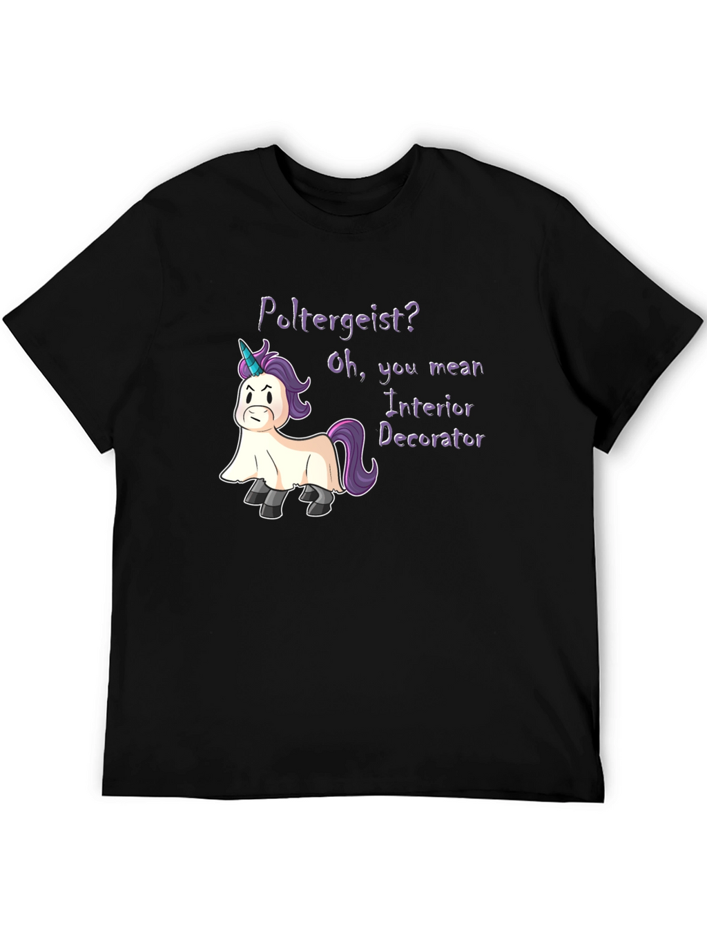 Poltergeist Unicorn Humor T-Shirt