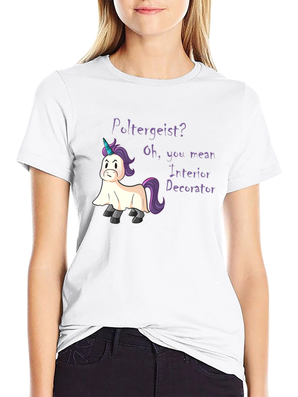 Poltergeist Unicorn Humor T-Shirt