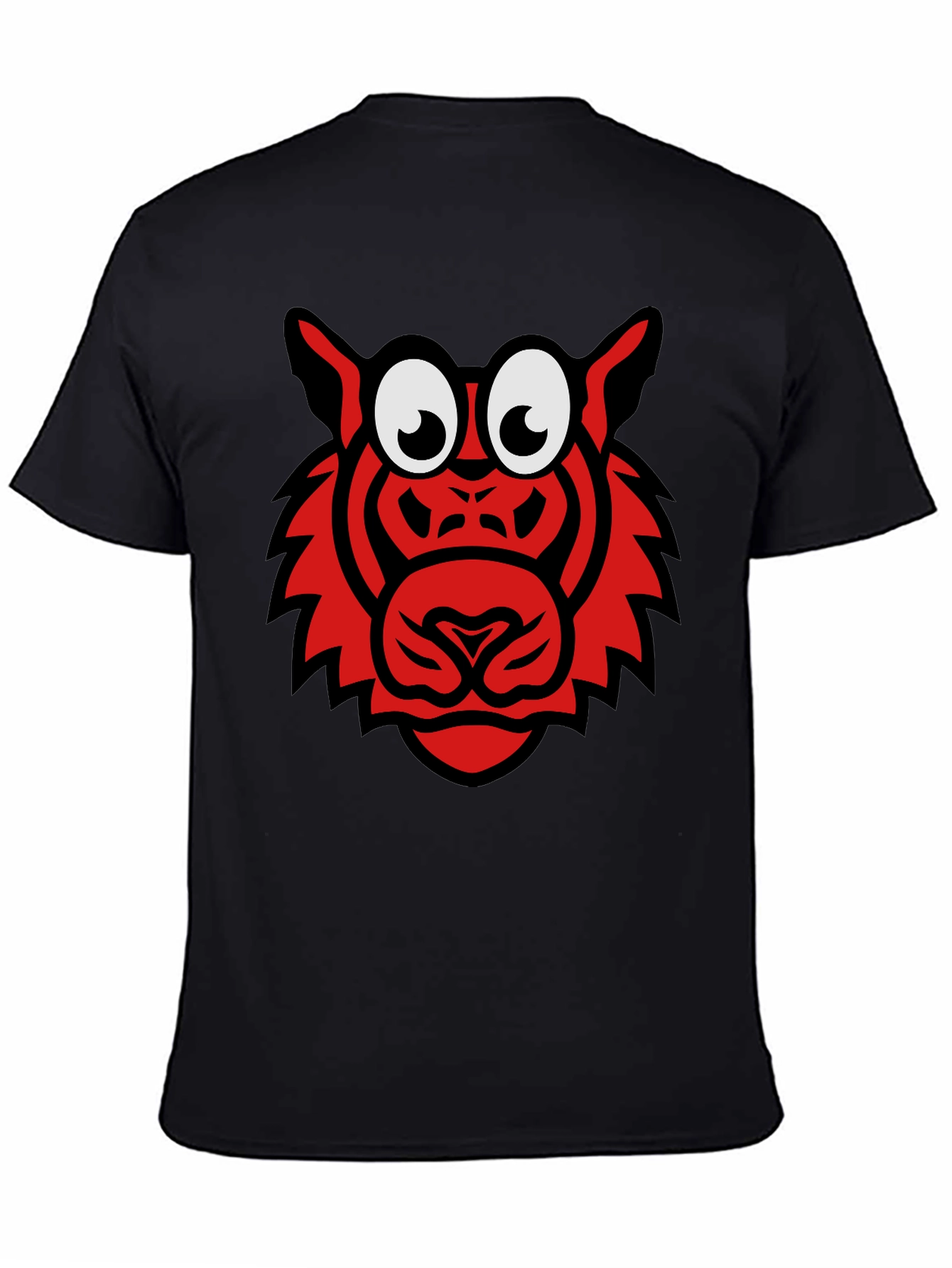 Cartoon Tiger Graphic T-Shirt