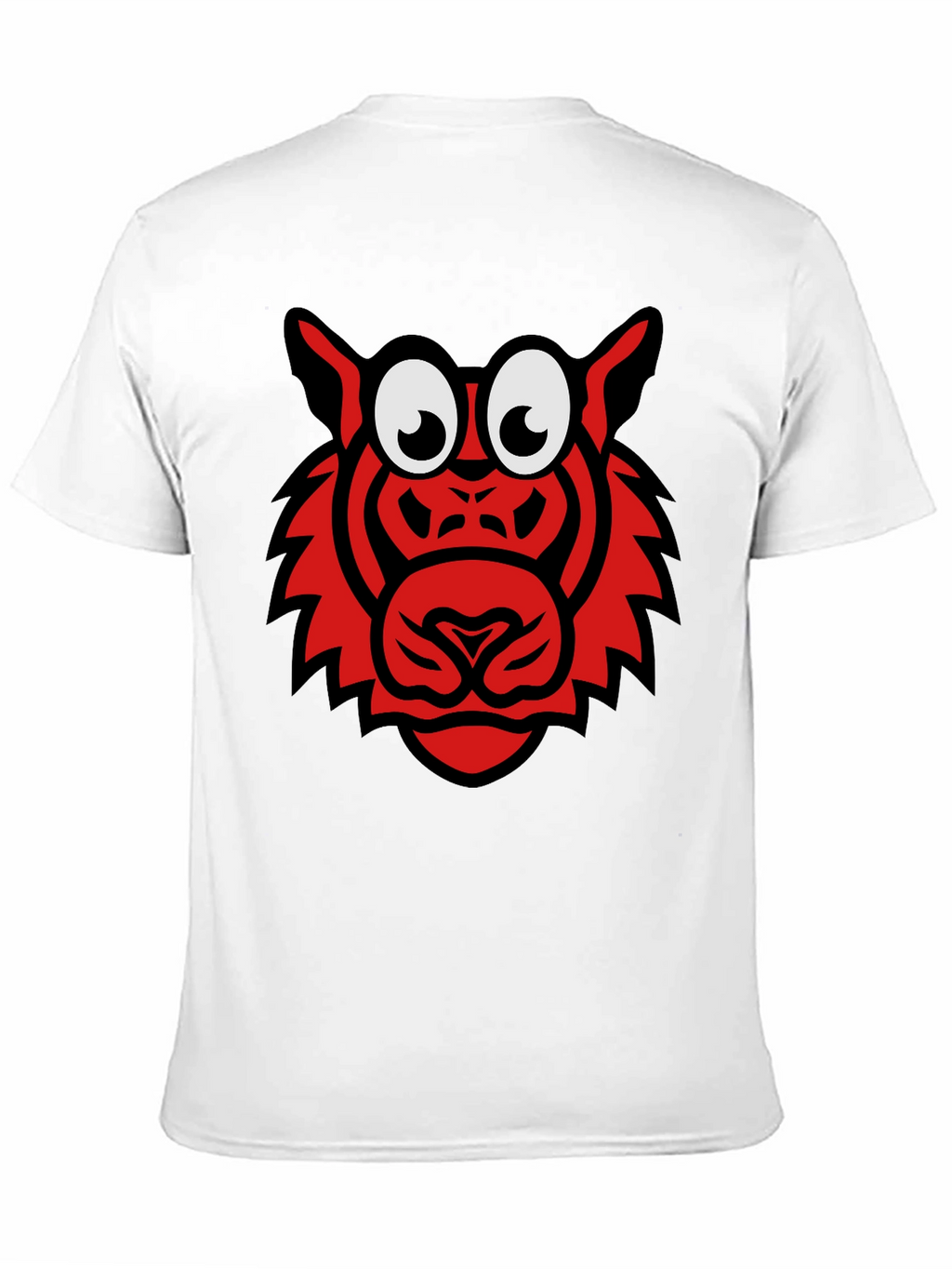 Cartoon Tiger Graphic T-Shirt