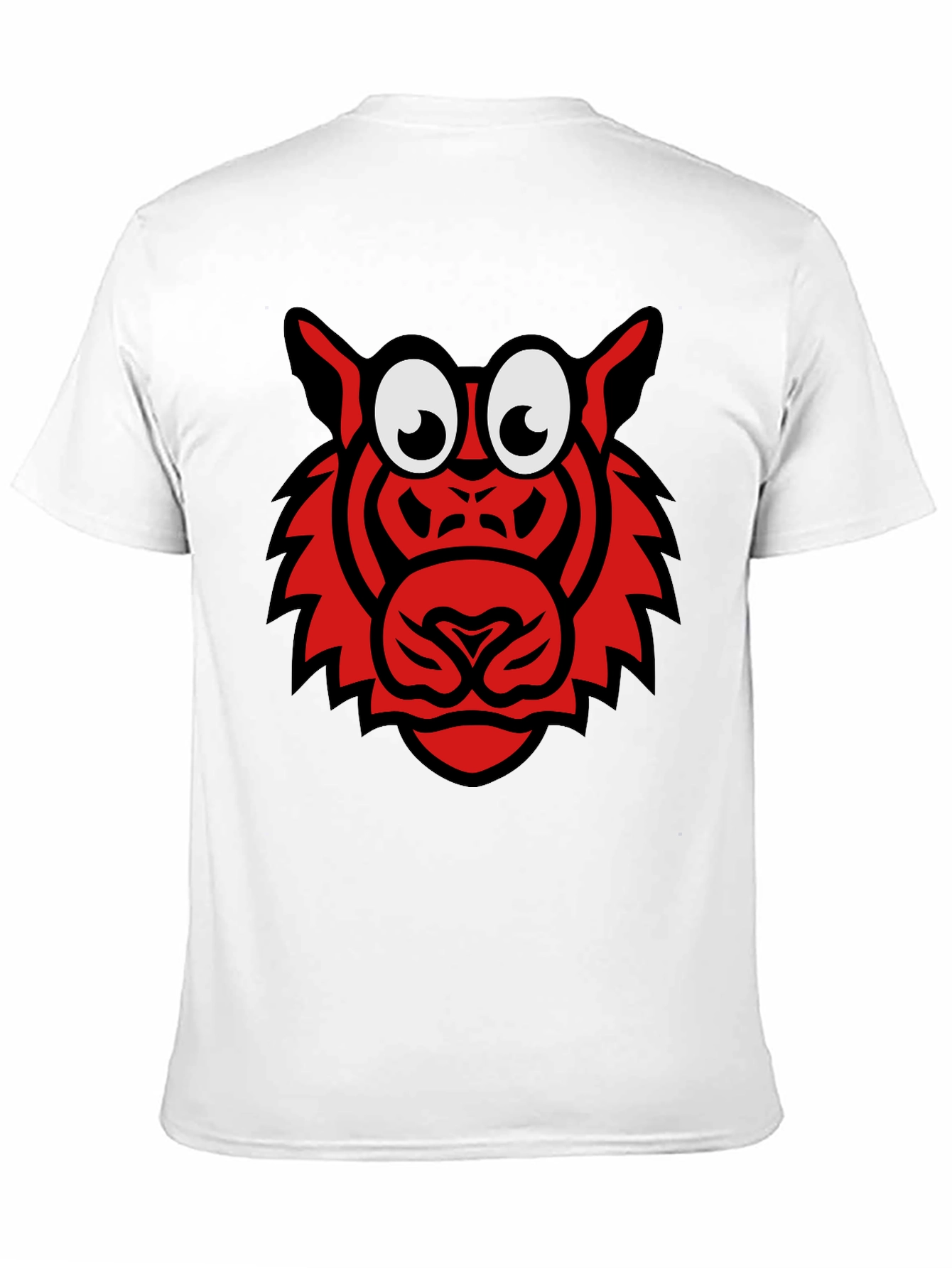 Cartoon Tiger Graphic T-Shirt