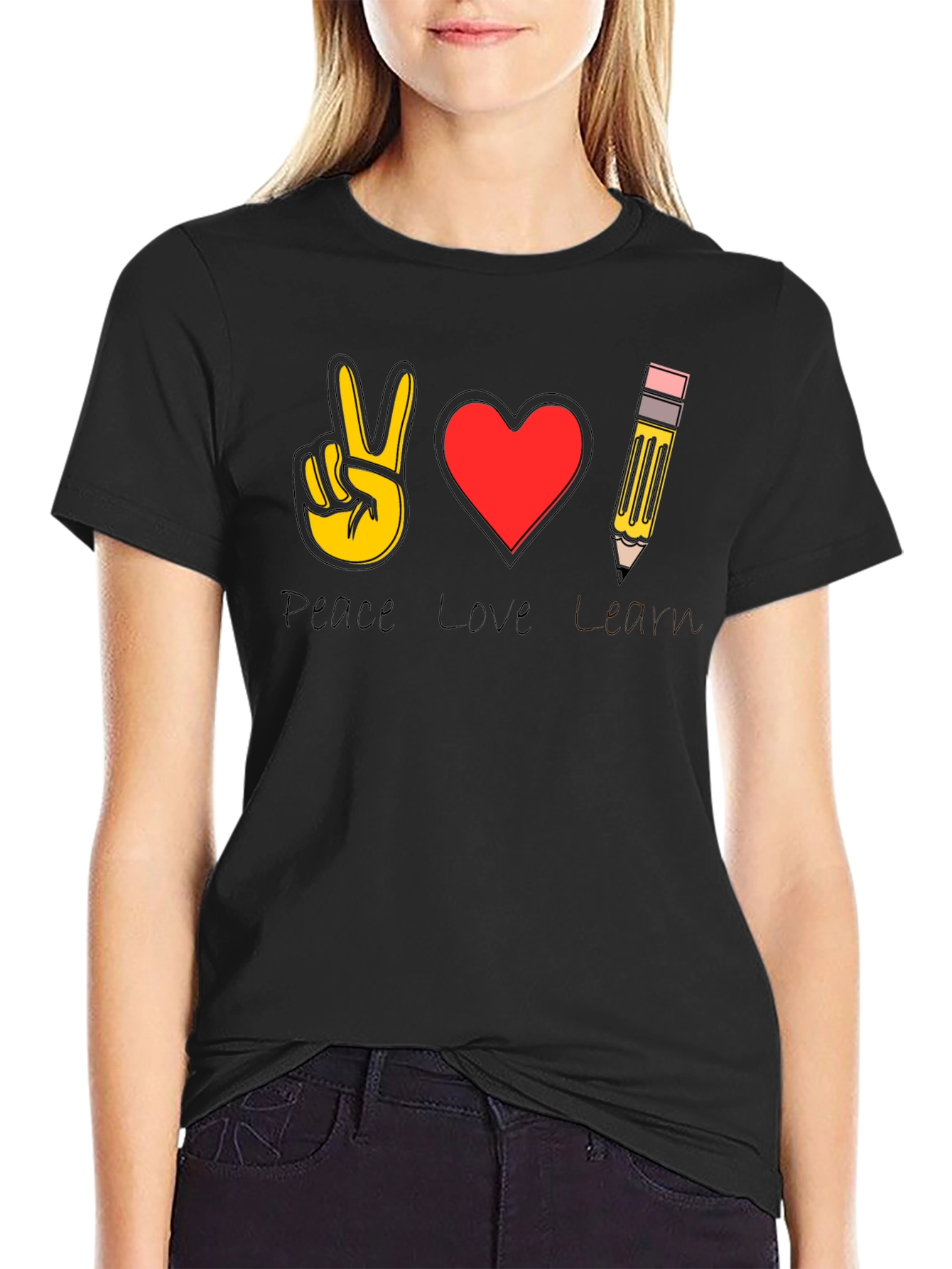 Peace Love Art T-Shirt