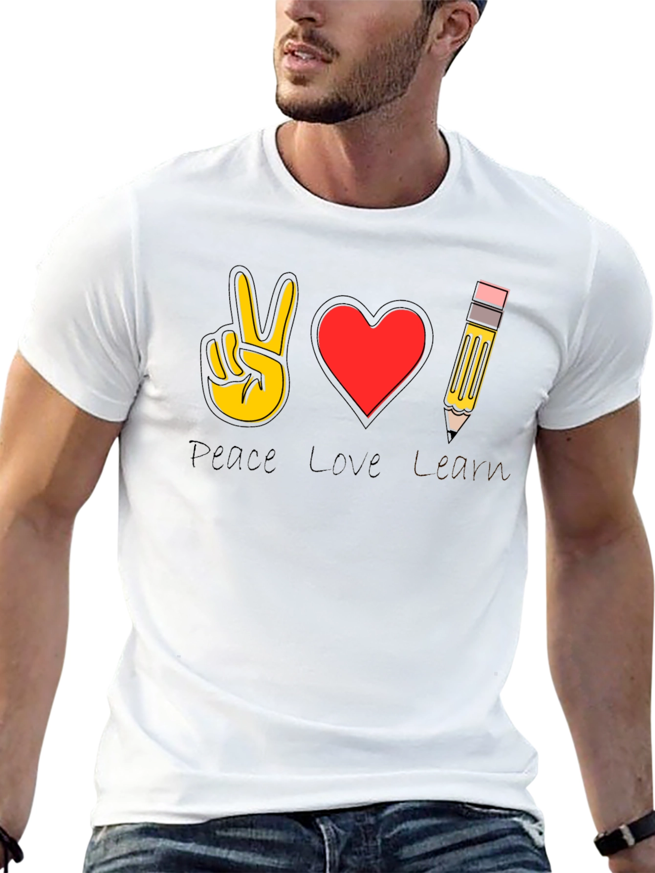 Peace Love Art T-Shirt