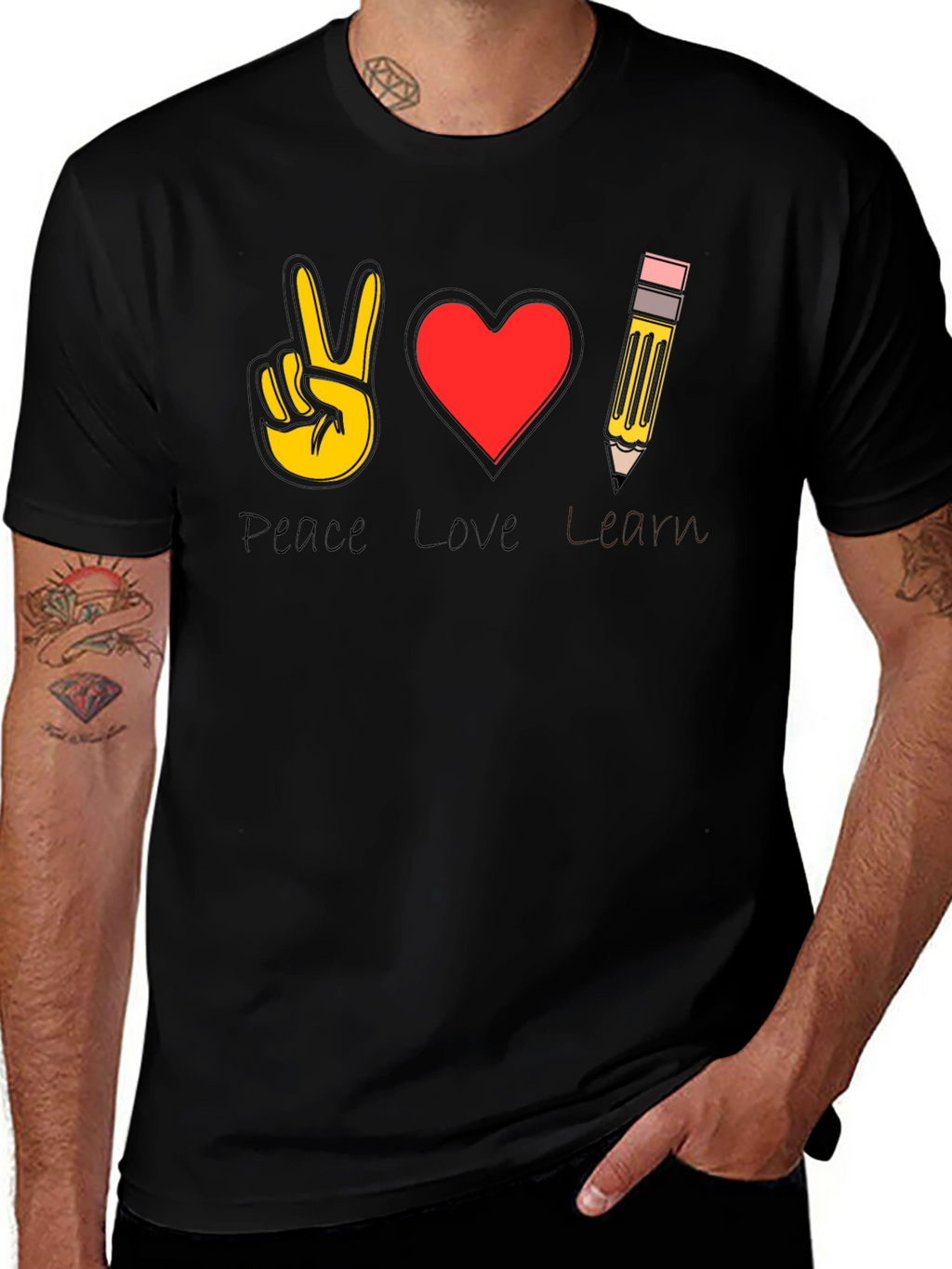 Peace Love Art T-Shirt