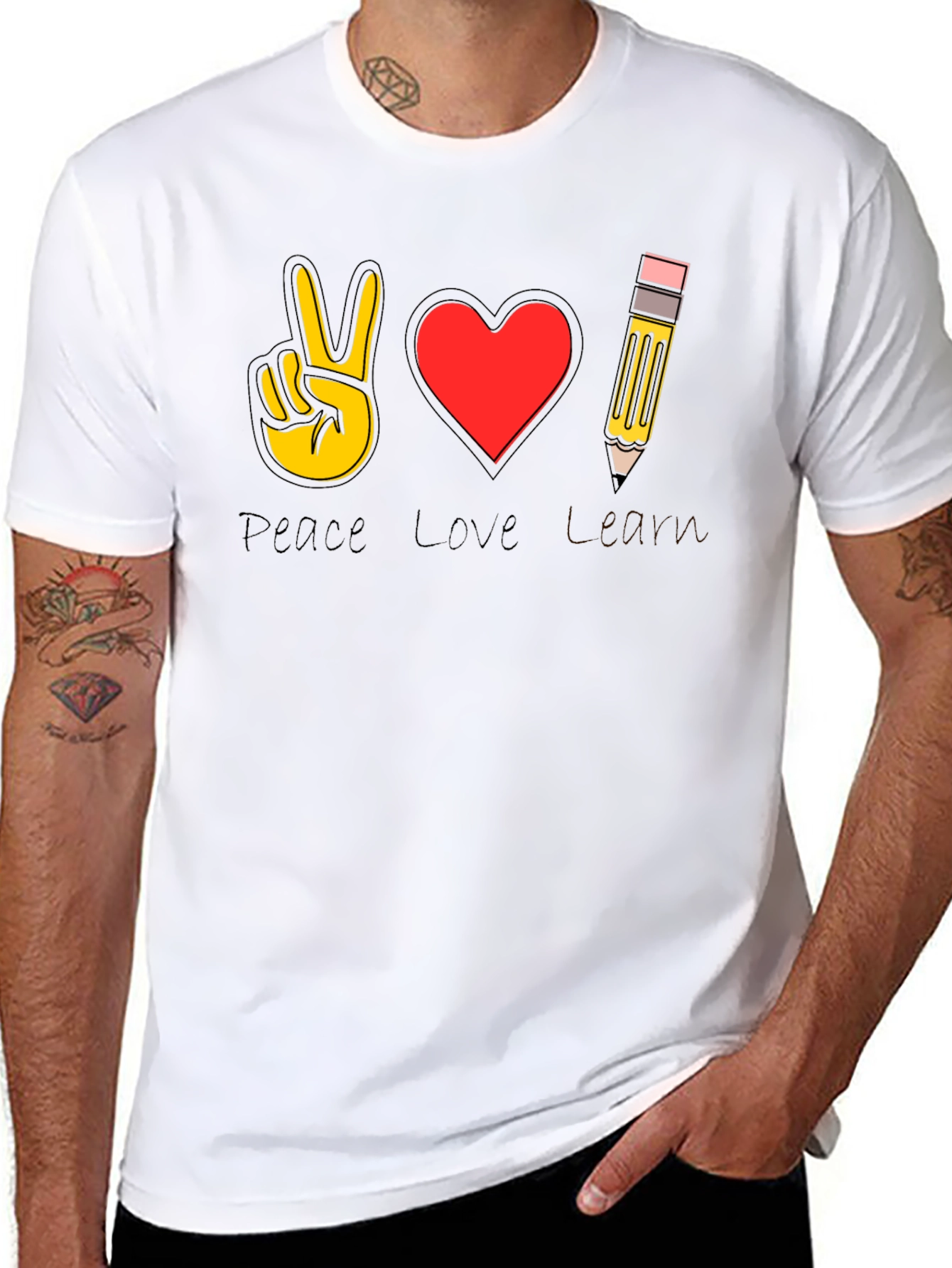 Peace Love Art T-Shirt