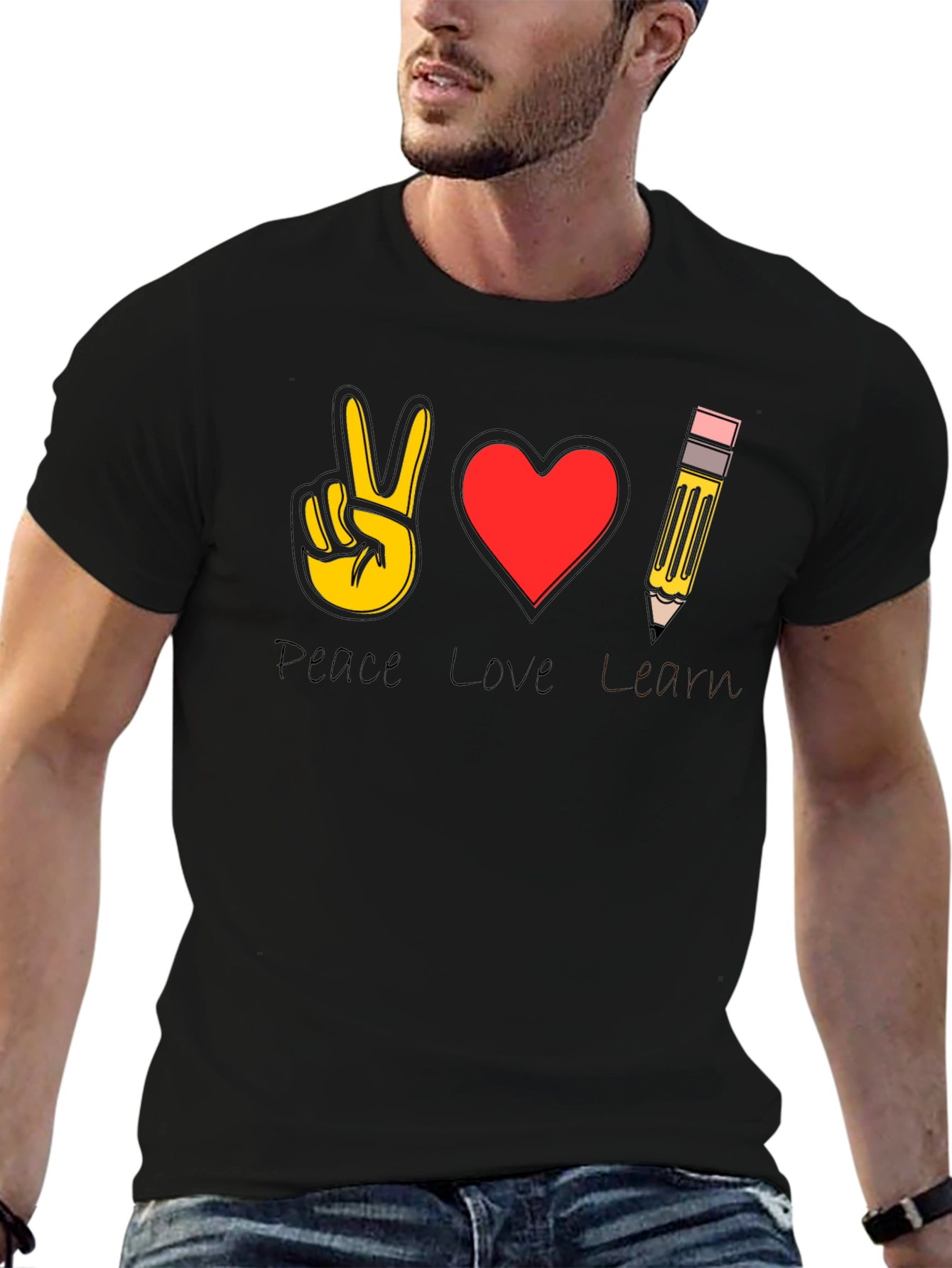 Peace Love Art T-Shirt