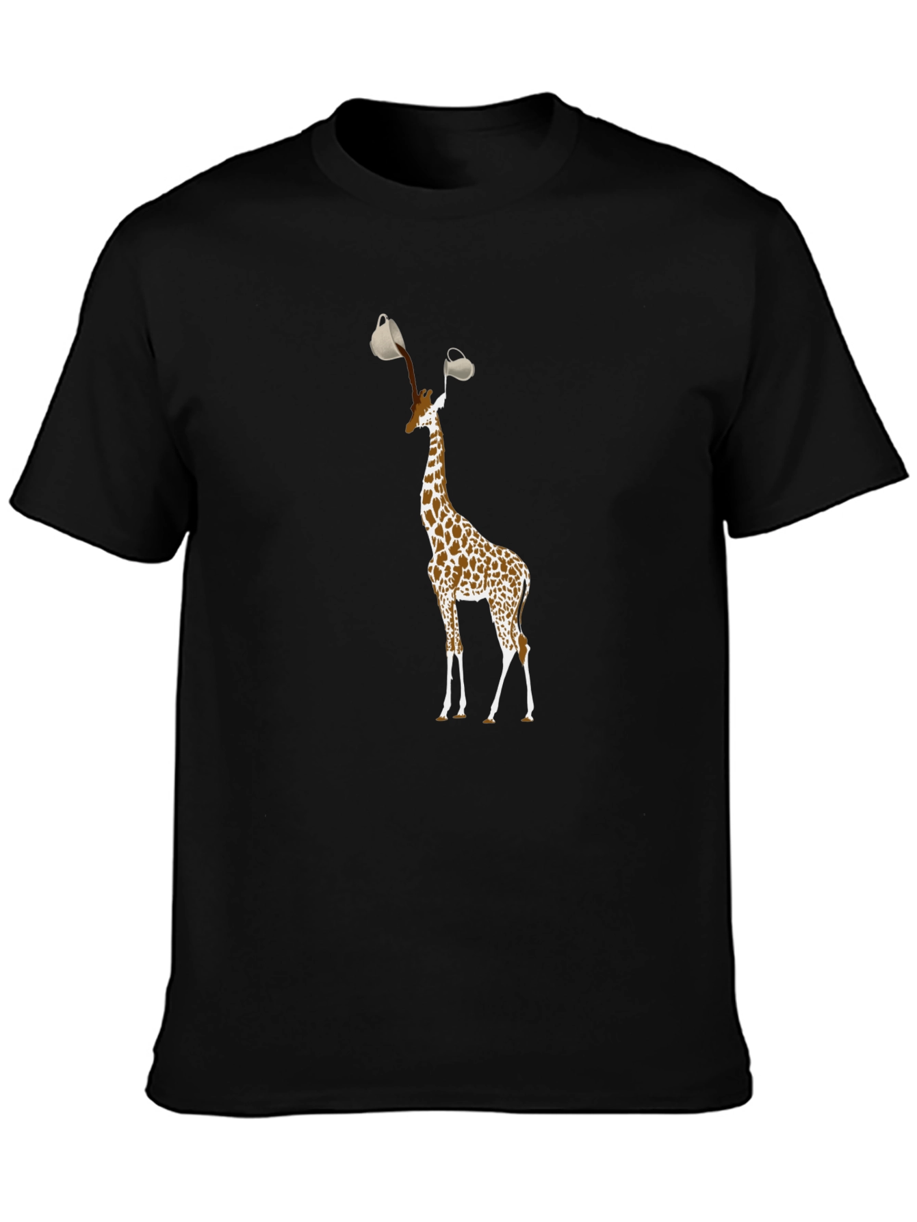 Giraffe Coffee T-Shirt - Funny Animal Lover Tee