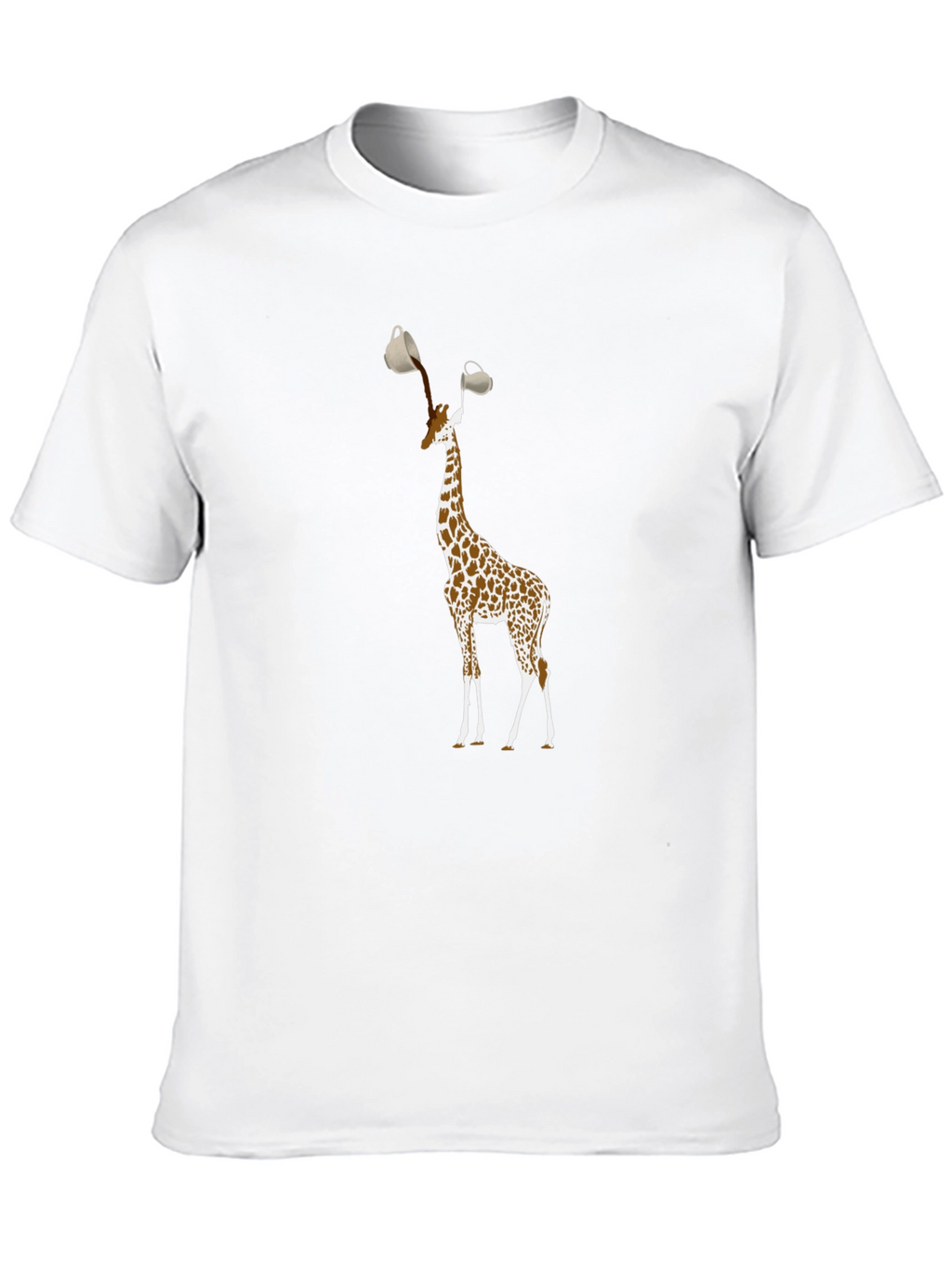 Giraffe Coffee T-Shirt - Funny Animal Lover Tee