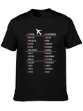 Aviation Alphabet T-Shirt - Pilot Aviation Enthusiast Gift