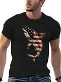 Patriotic Shark T-Shirt - USA Flag Design
