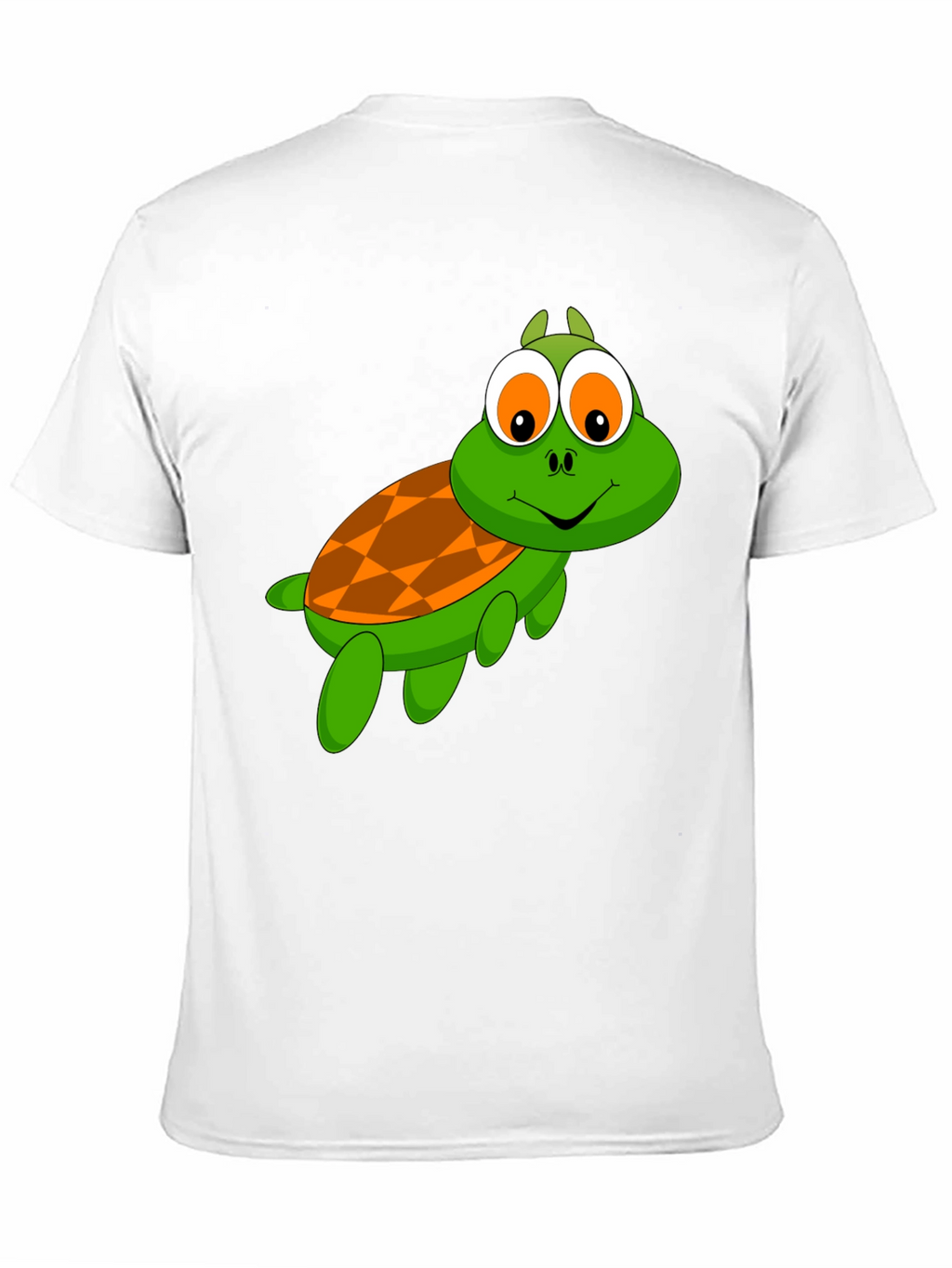 Turtle Cartoon Black T-Shirt
