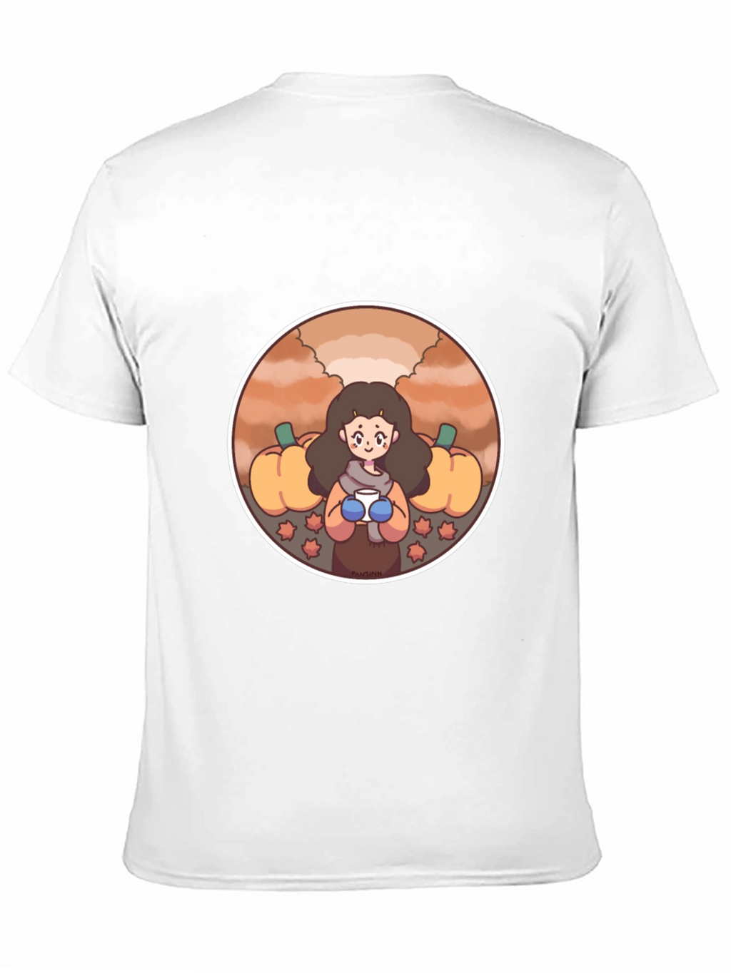 Fall Harvest T-Shirt with Cute Girl Design