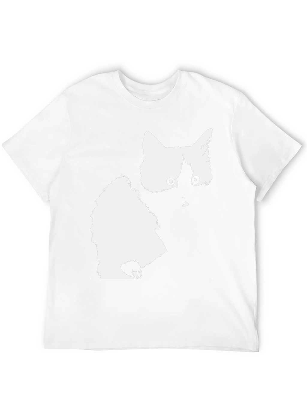 Cat Silhouette Black T-Shirt