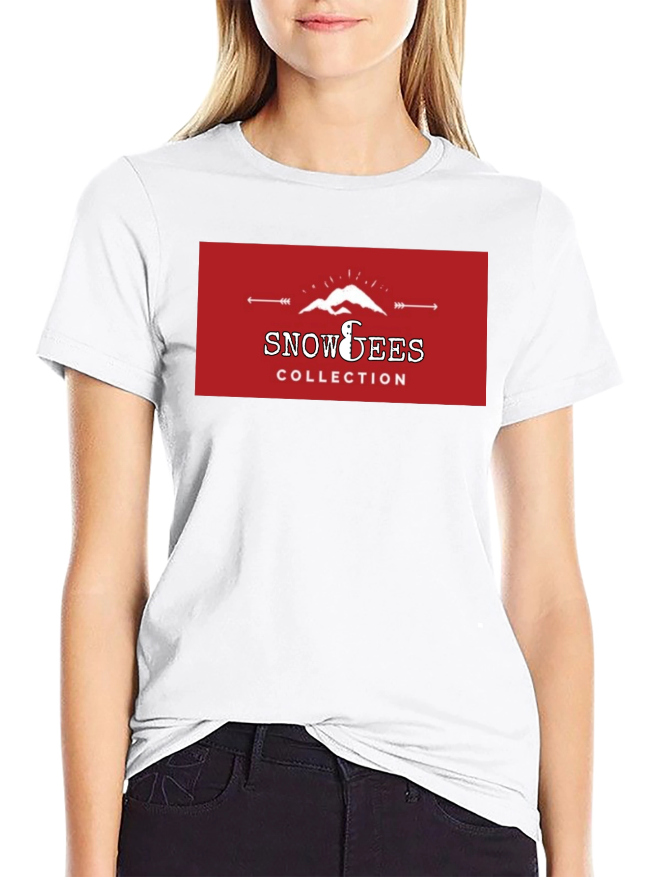 Snowees Collection Graphic Black T-Shirt
