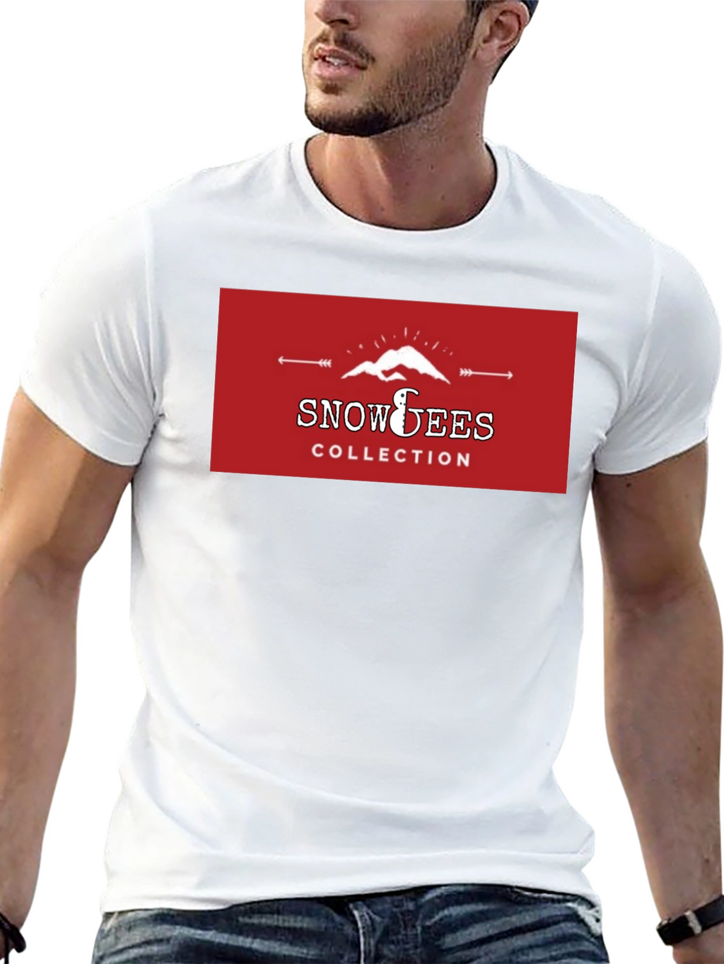 Snowees Collection Graphic Black T-Shirt
