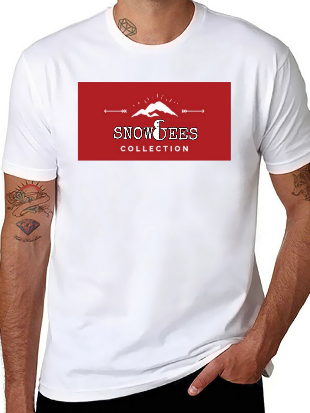 Snowees Collection Graphic Black T-Shirt