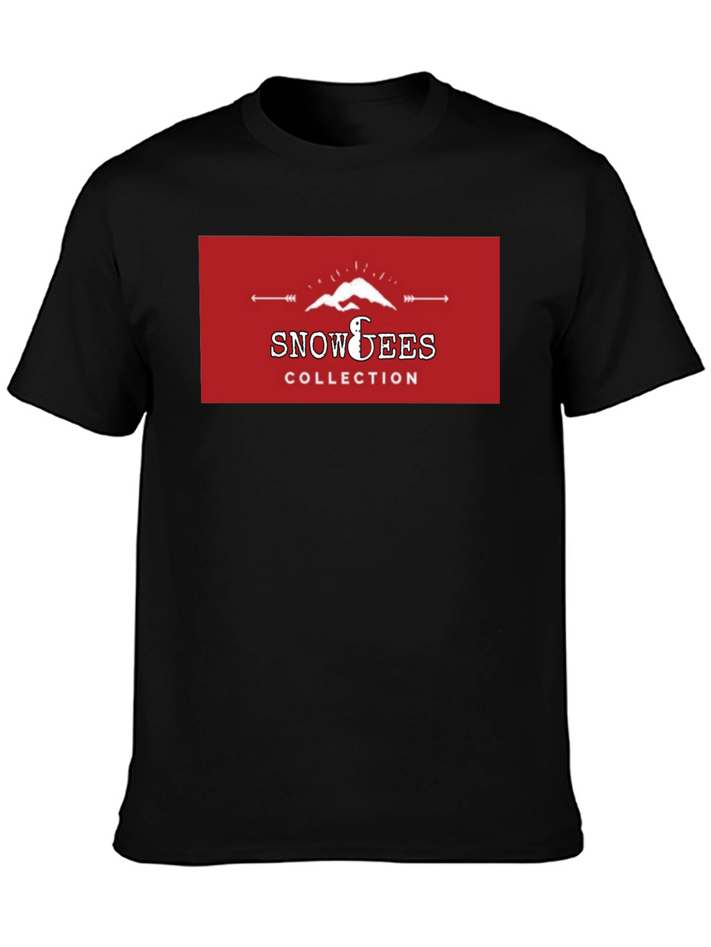 Snowees Collection Graphic Black T-Shirt