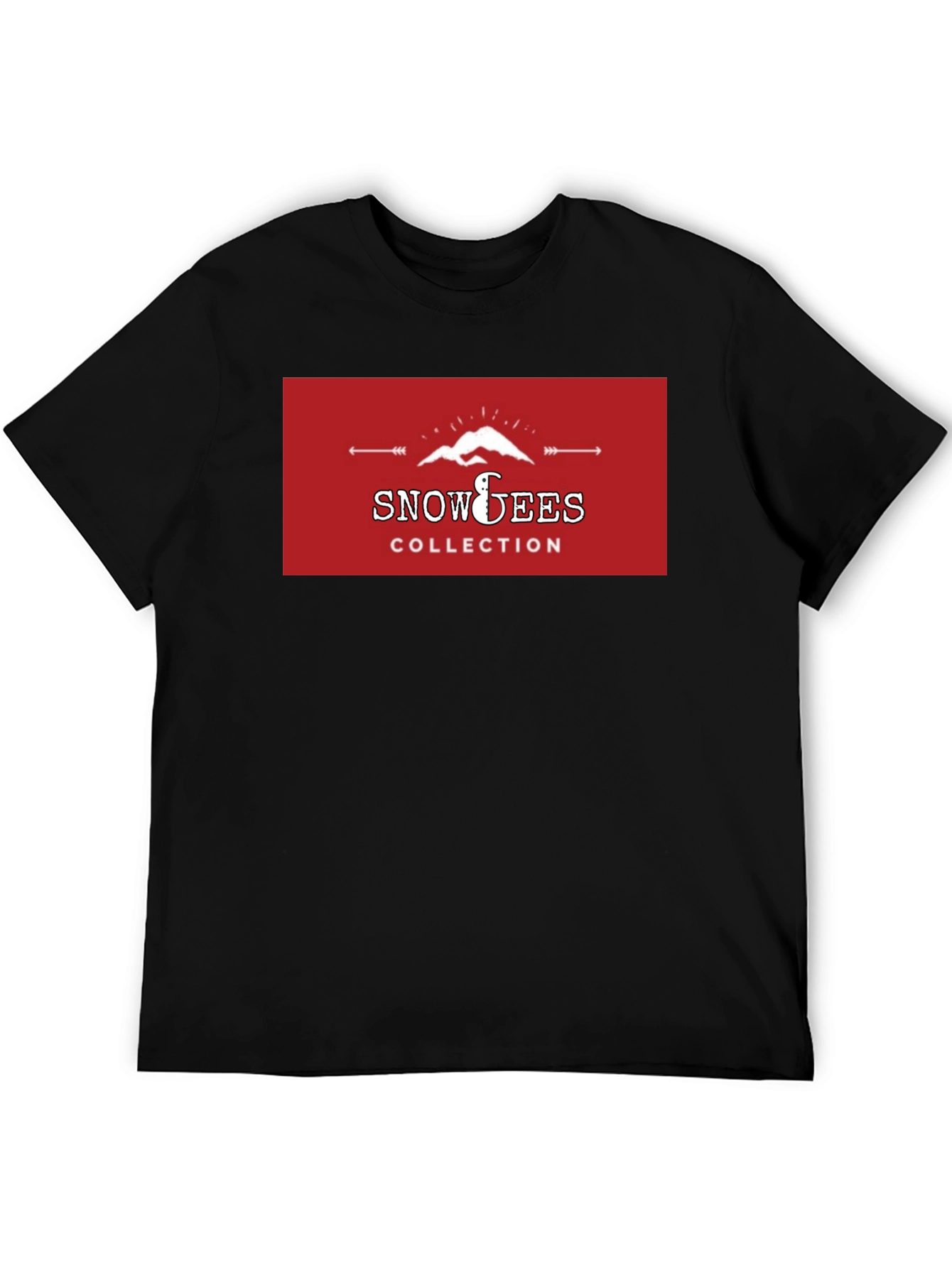 Snowees Collection Graphic Black T-Shirt