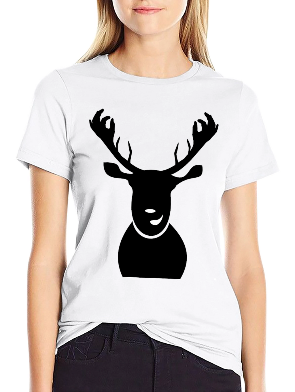 Reindeer Silhouette Tee - Holiday Style