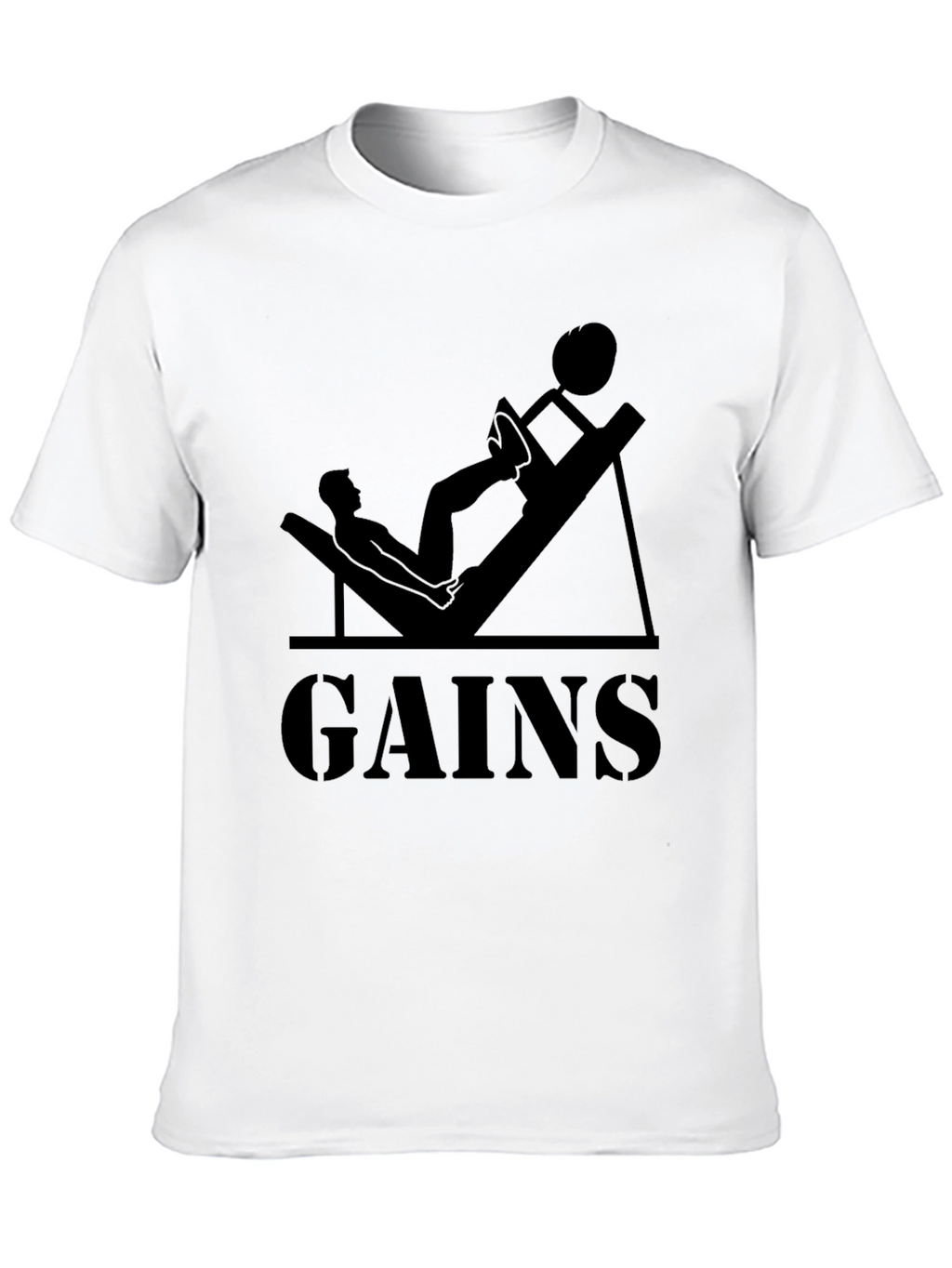 Gains Graphic T-Shirt - Gym Workout Apparel