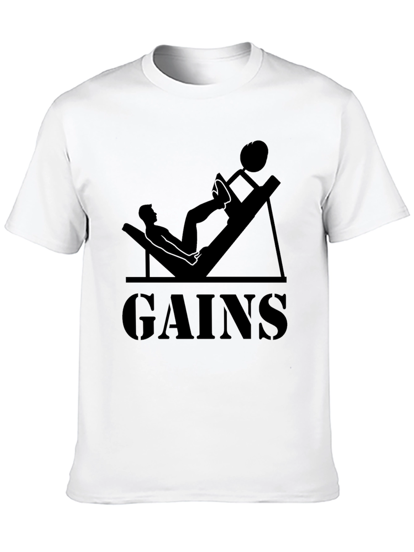 Gains Graphic T-Shirt - Gym Workout Apparel