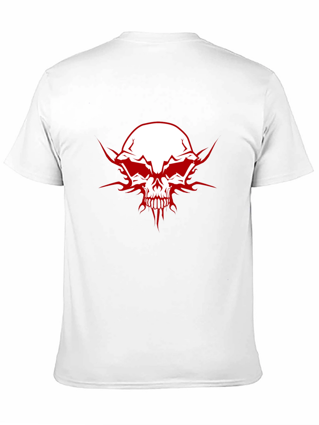 Edgy Skull Graphic Tee - Mens Black Cotton T-Shirt