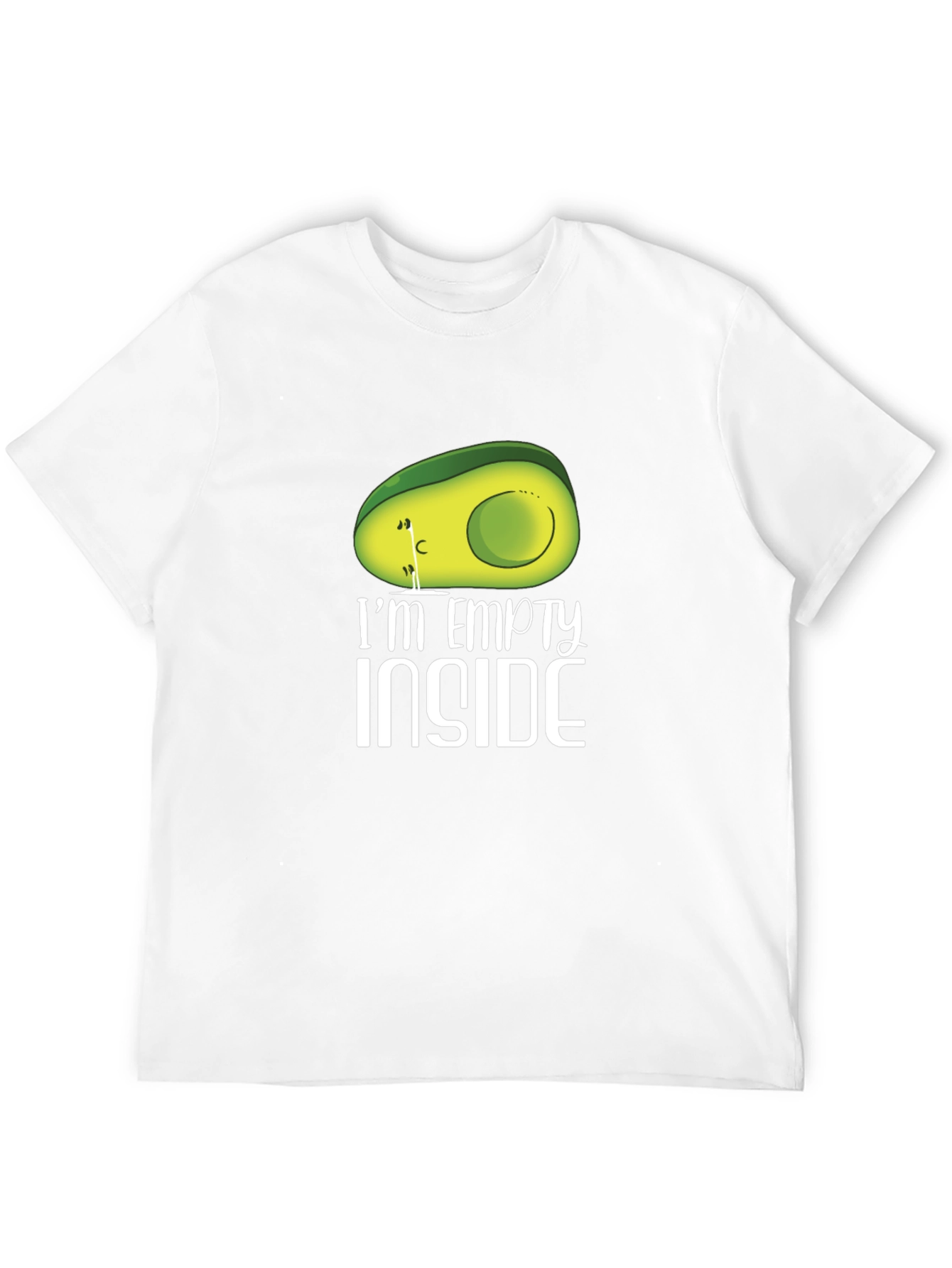 Empty Inside Avocado Graphic T-Shirt - Unisex