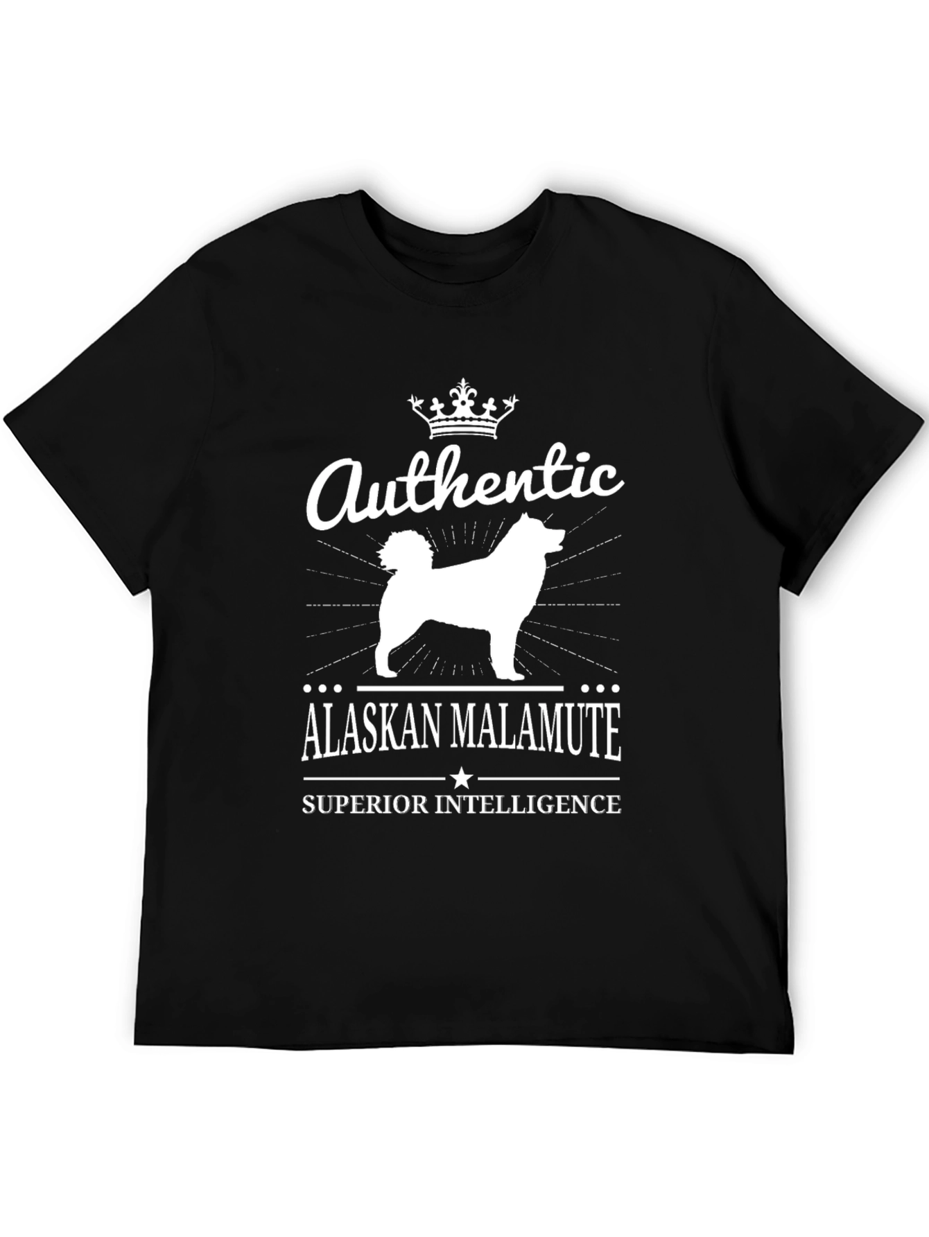 Authentic Alaskan Malamute Superior Intelligence T-Shirt