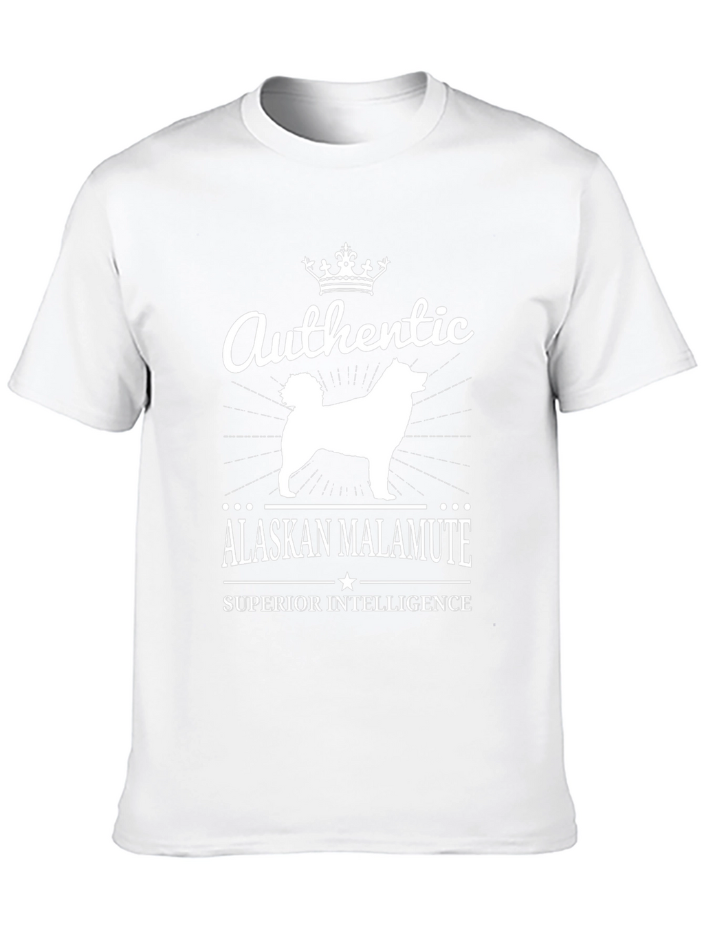 Authentic Alaskan Malamute Superior Intelligence T-Shirt