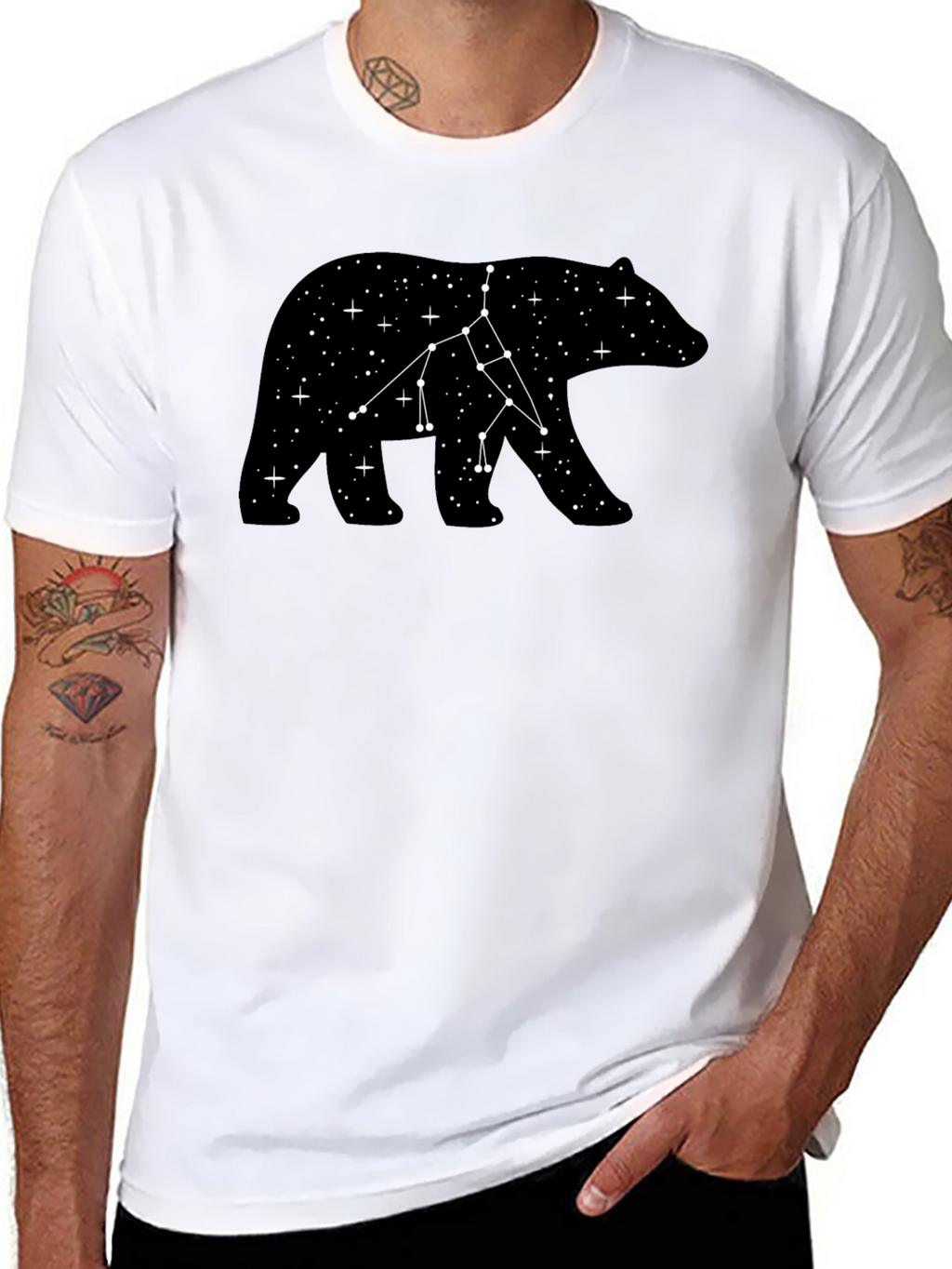 Bear Constellation Black T-Shirt