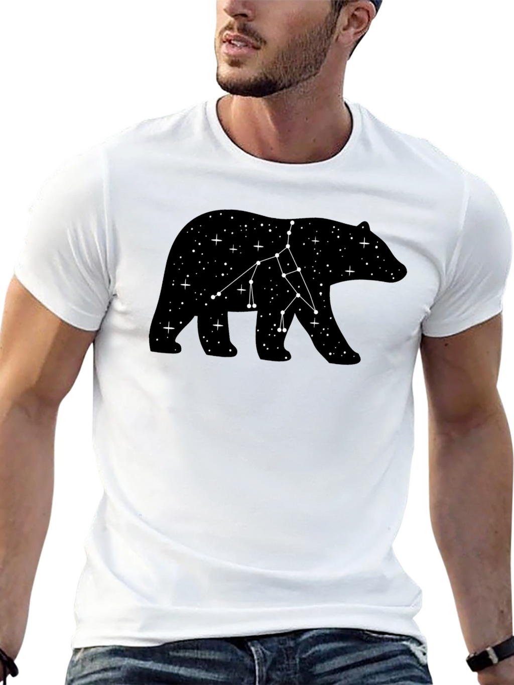 Bear Constellation Black T-Shirt