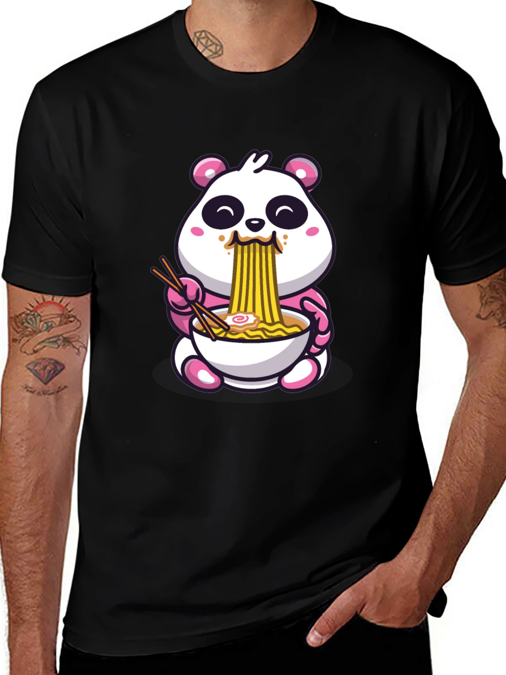 Cute Panda Ramen T-Shirt