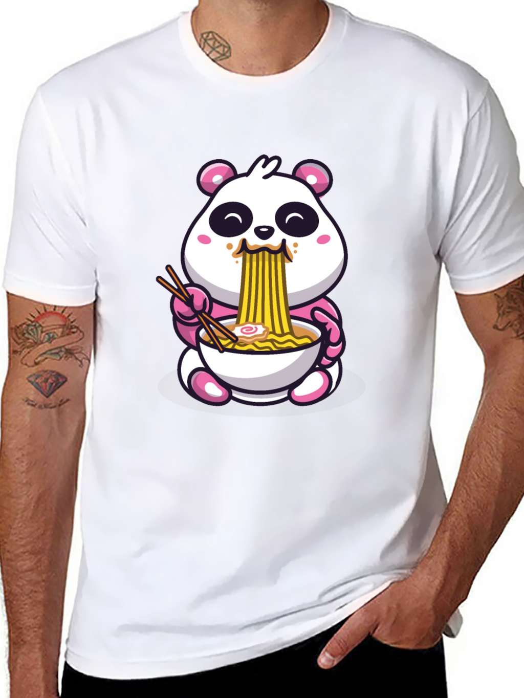 Cute Panda Ramen T-Shirt