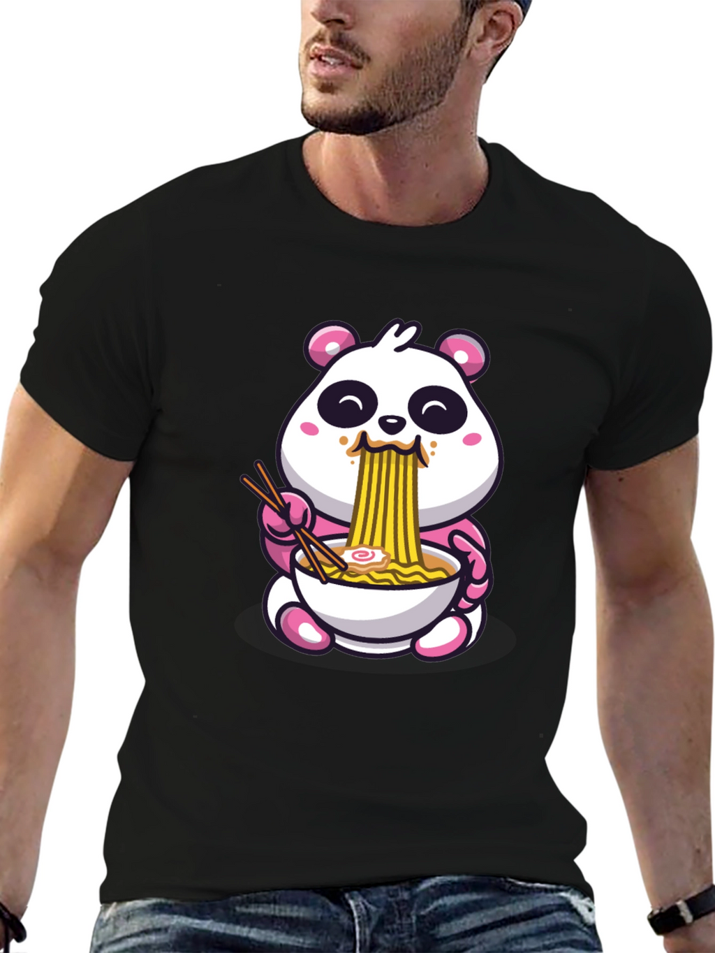 Cute Panda Ramen T-Shirt